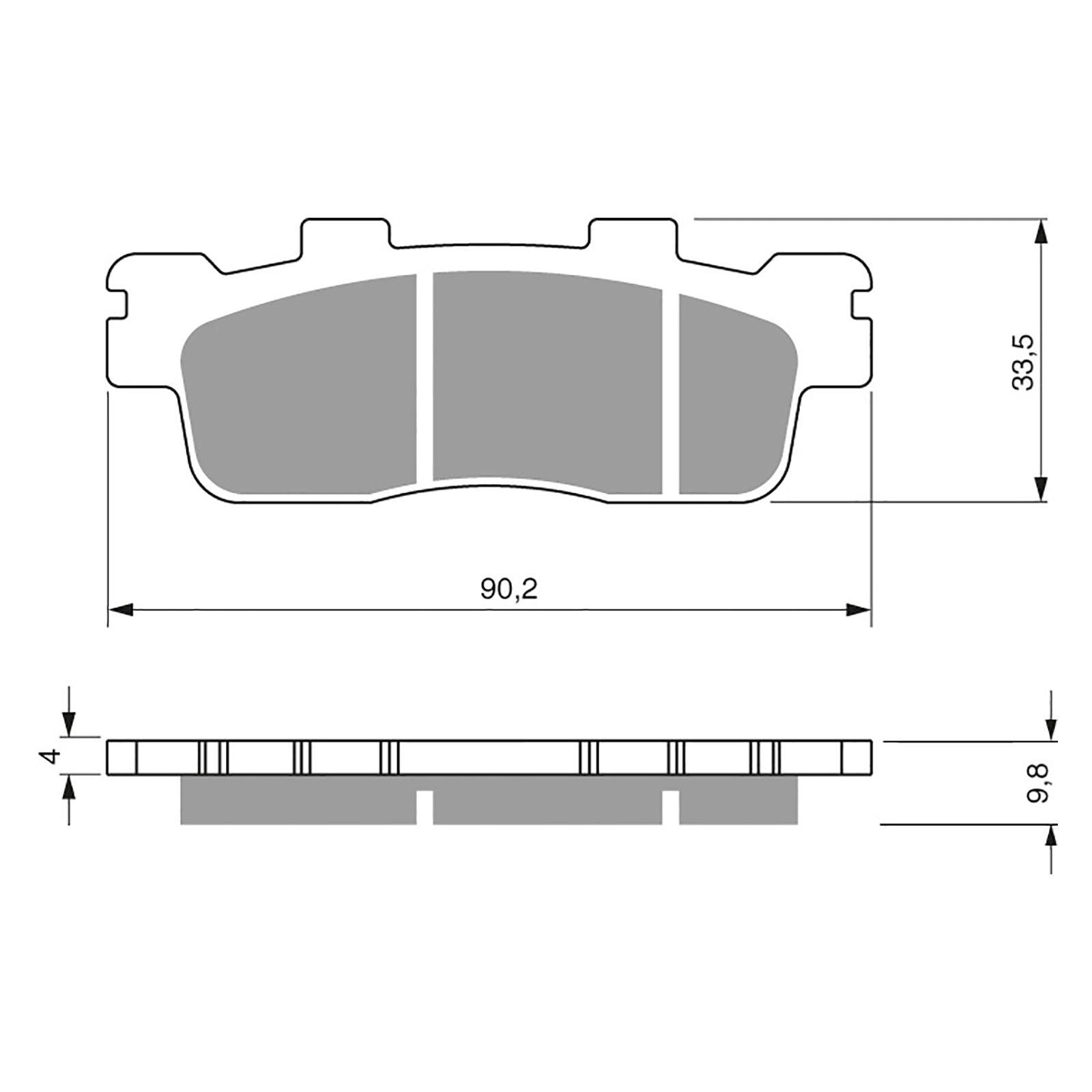 New GOLDFREN Brake Pad - S3 Sintered Sports #GF302S3