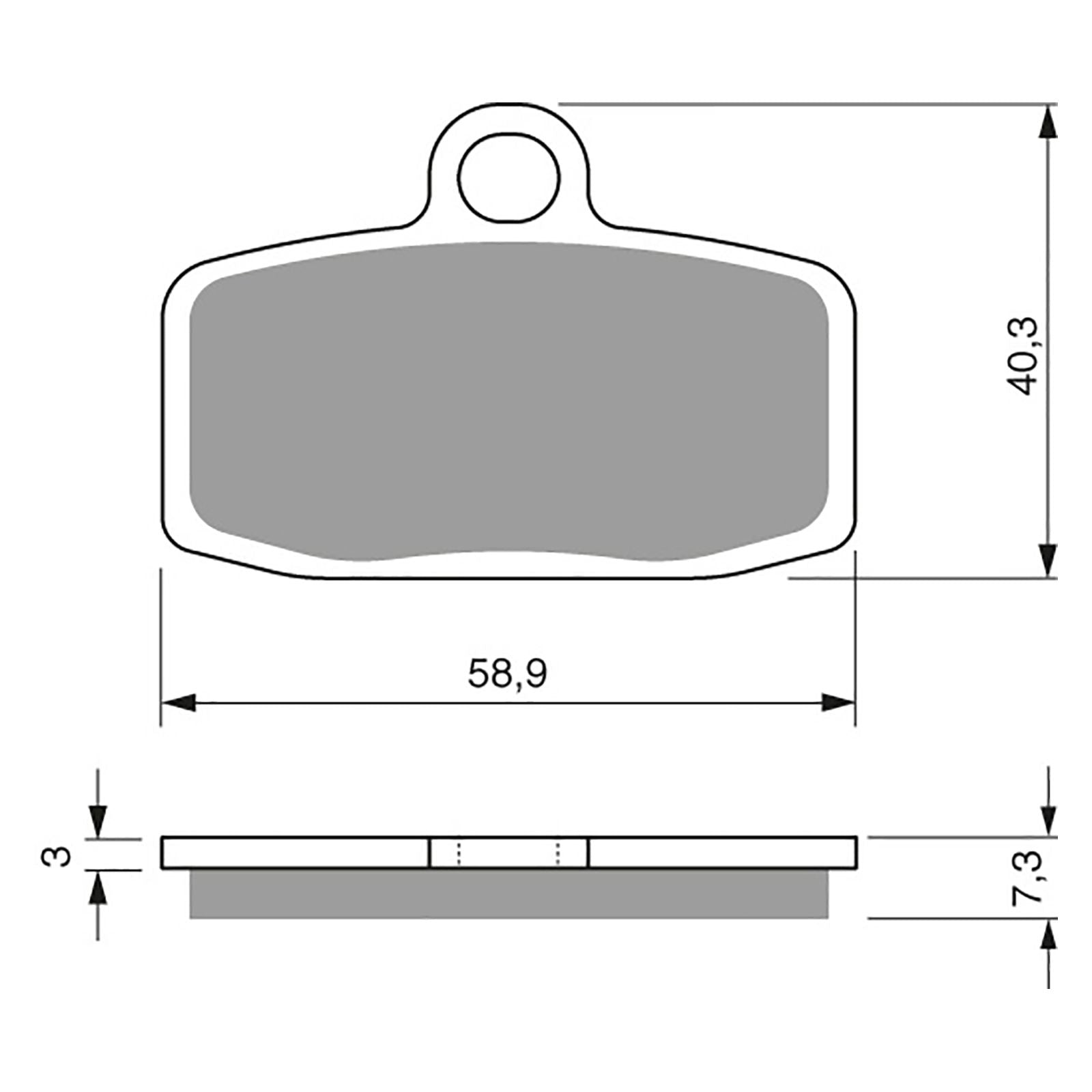 New GOLDFREN Brake Pad - K5 Off-Road Racing (PBPR446) #GF307K5