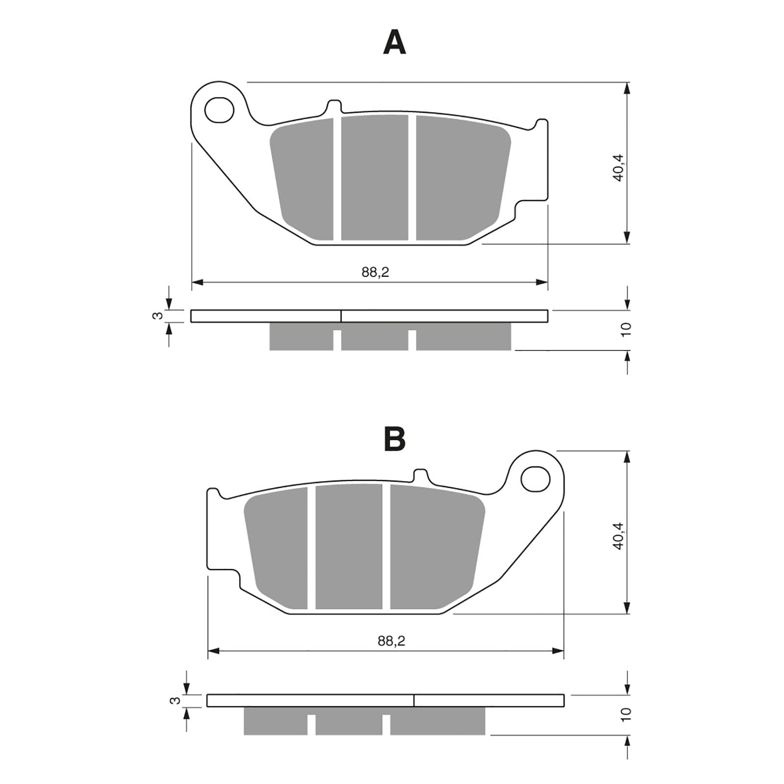 New GOLDFREN Brake Pad - K5 Off-Road Racing #GF311K5