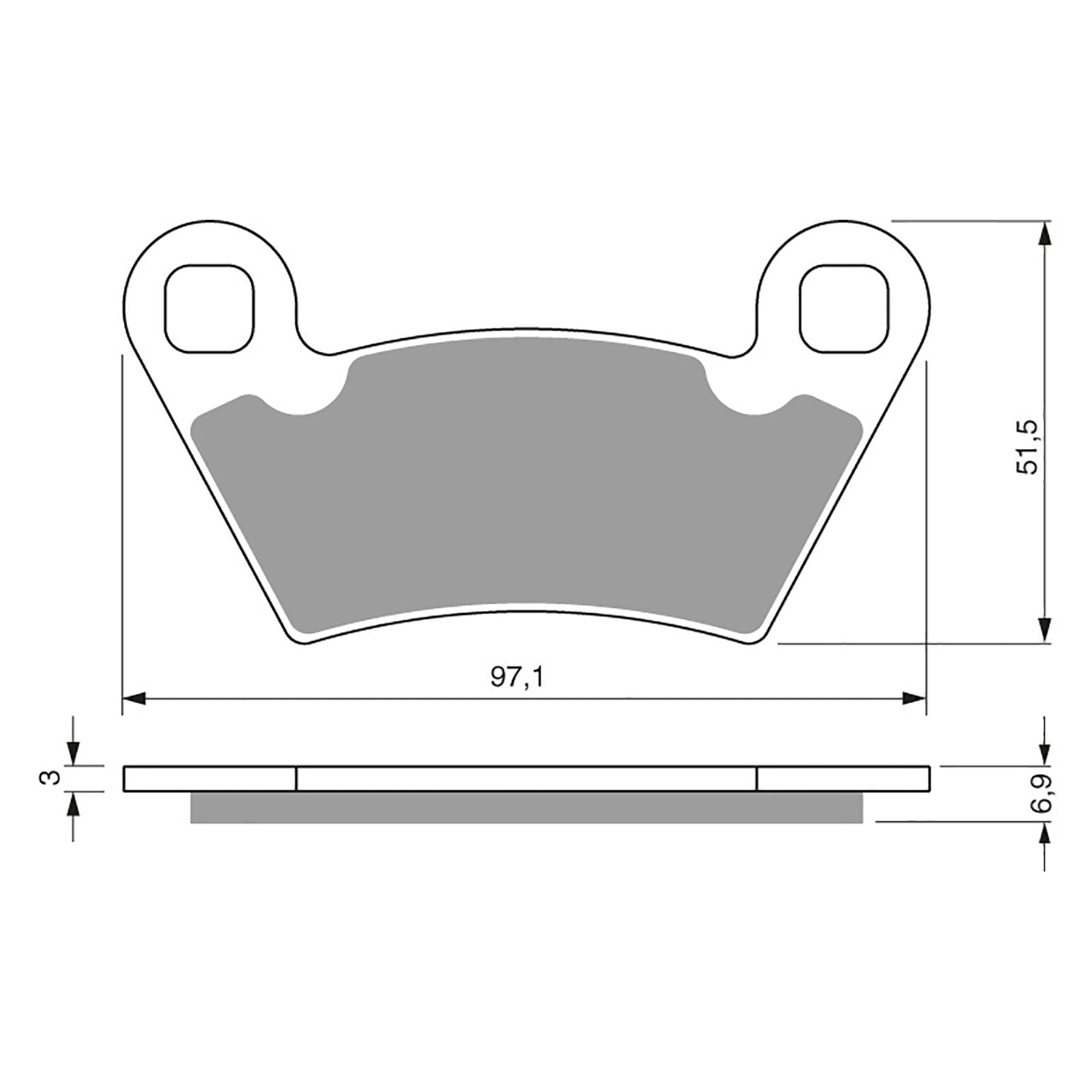 New GOLDFREN Brake Pad - K5 Off-Road Racing (PBPR315) #GF312K5