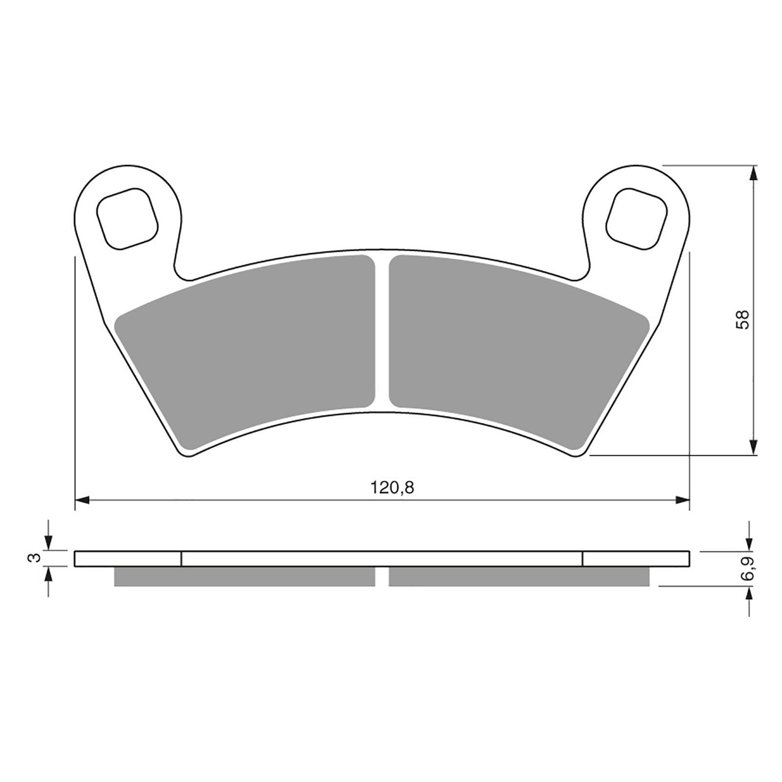 New GOLDFREN Brake Pad - K5 Off-Road Racing (PBPR483) #GF313K5