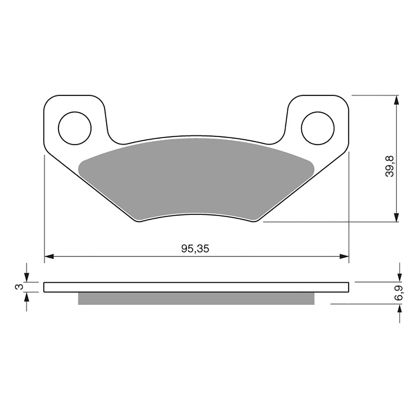 New GOLDFREN Brake Pad - K5 Off-Road Racing (PBPR345) #GF315K5