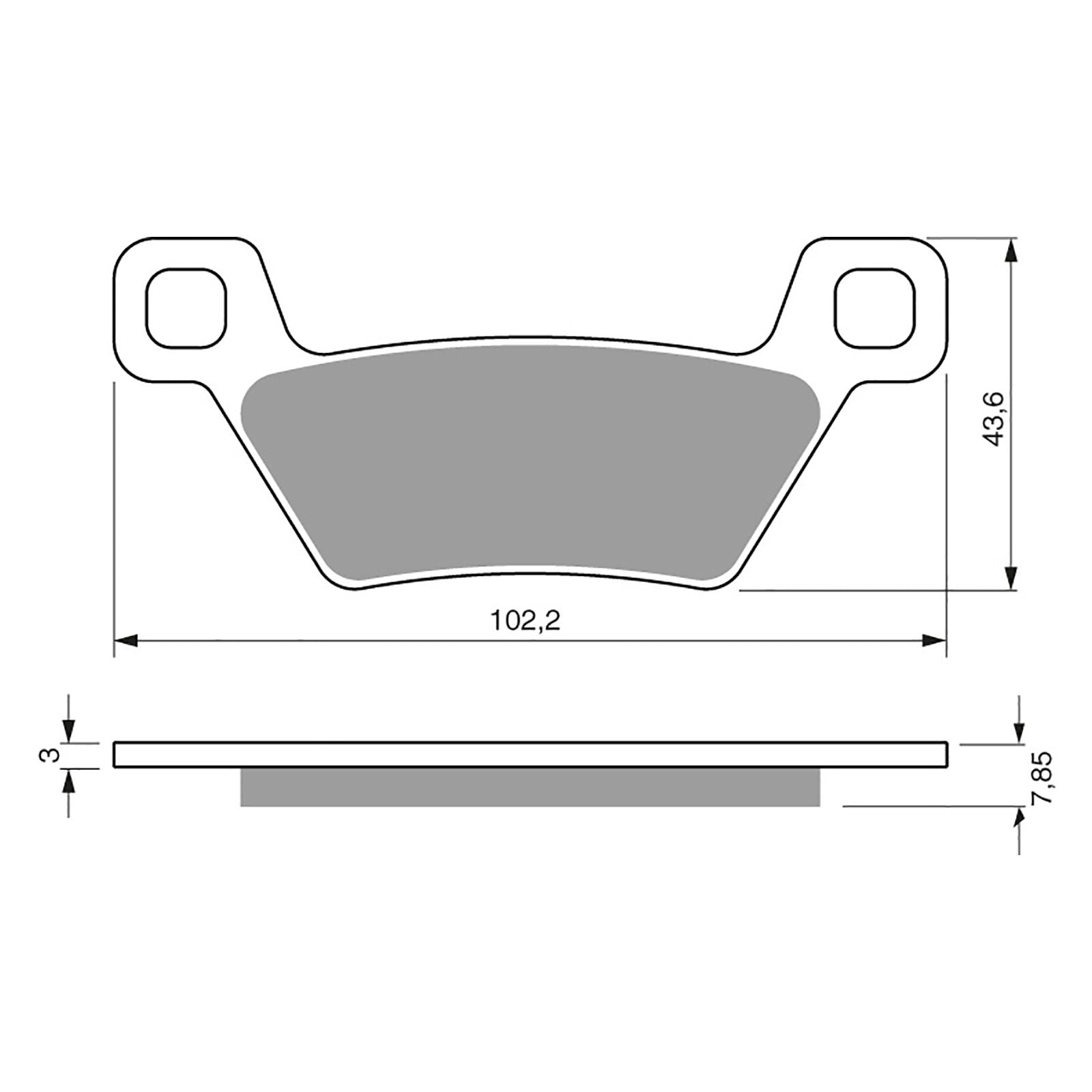 New GOLDFREN Brake Pad - K5 Off-Road Racing #GF316K5