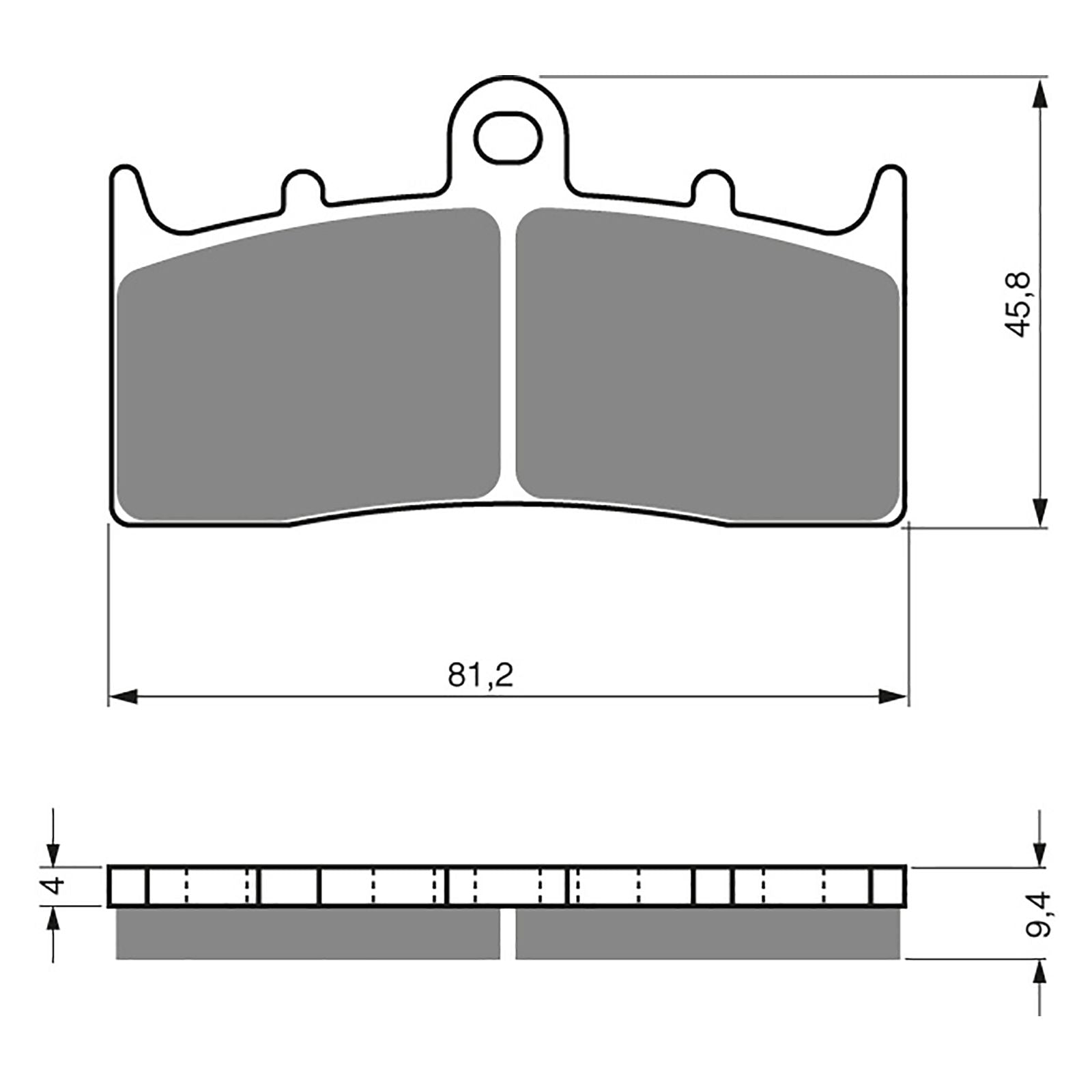 New GOLDFREN Brake Pad - S3 Sintered Sports (PBPH448) #GF318S3