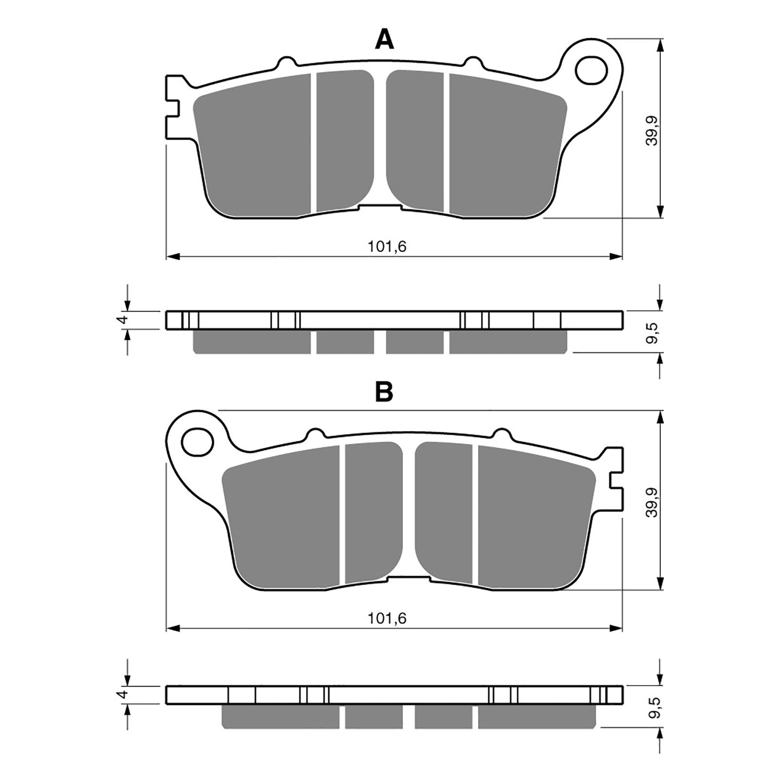 New GOLDFREN Brake Pad - S3 Sintered Sports #GF323S3