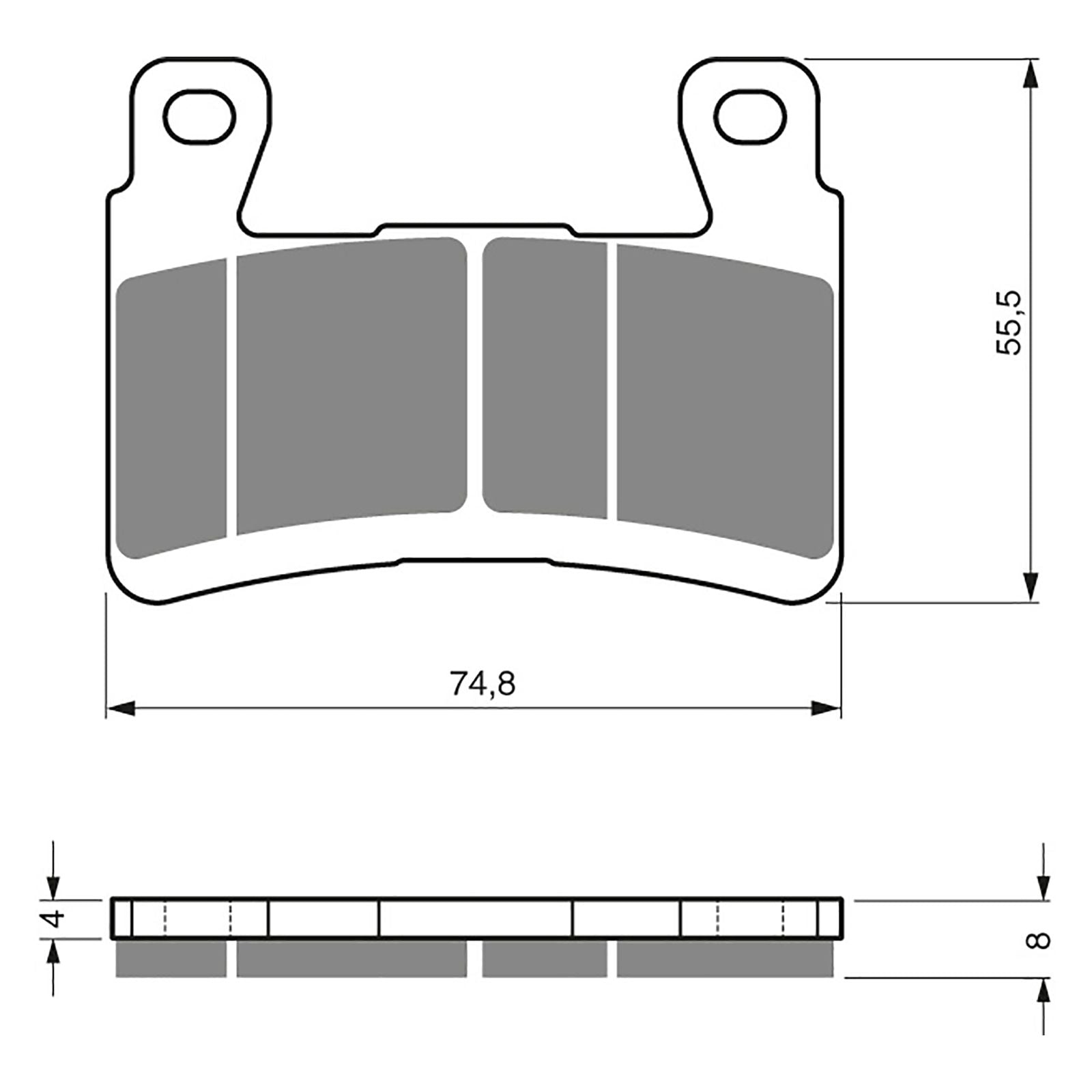 New GOLDFREN Brake Pad - S3 Sintered Sports (PBPH273) #GF324S3