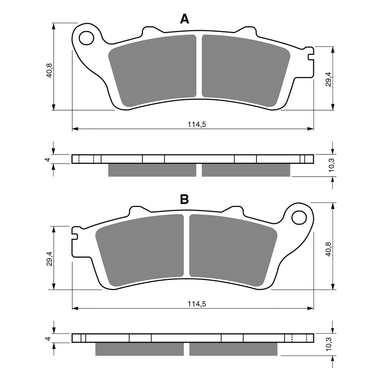 New GOLDFREN Brake Pad - S3 Sintered Sports (PBPH371) #GF327S3