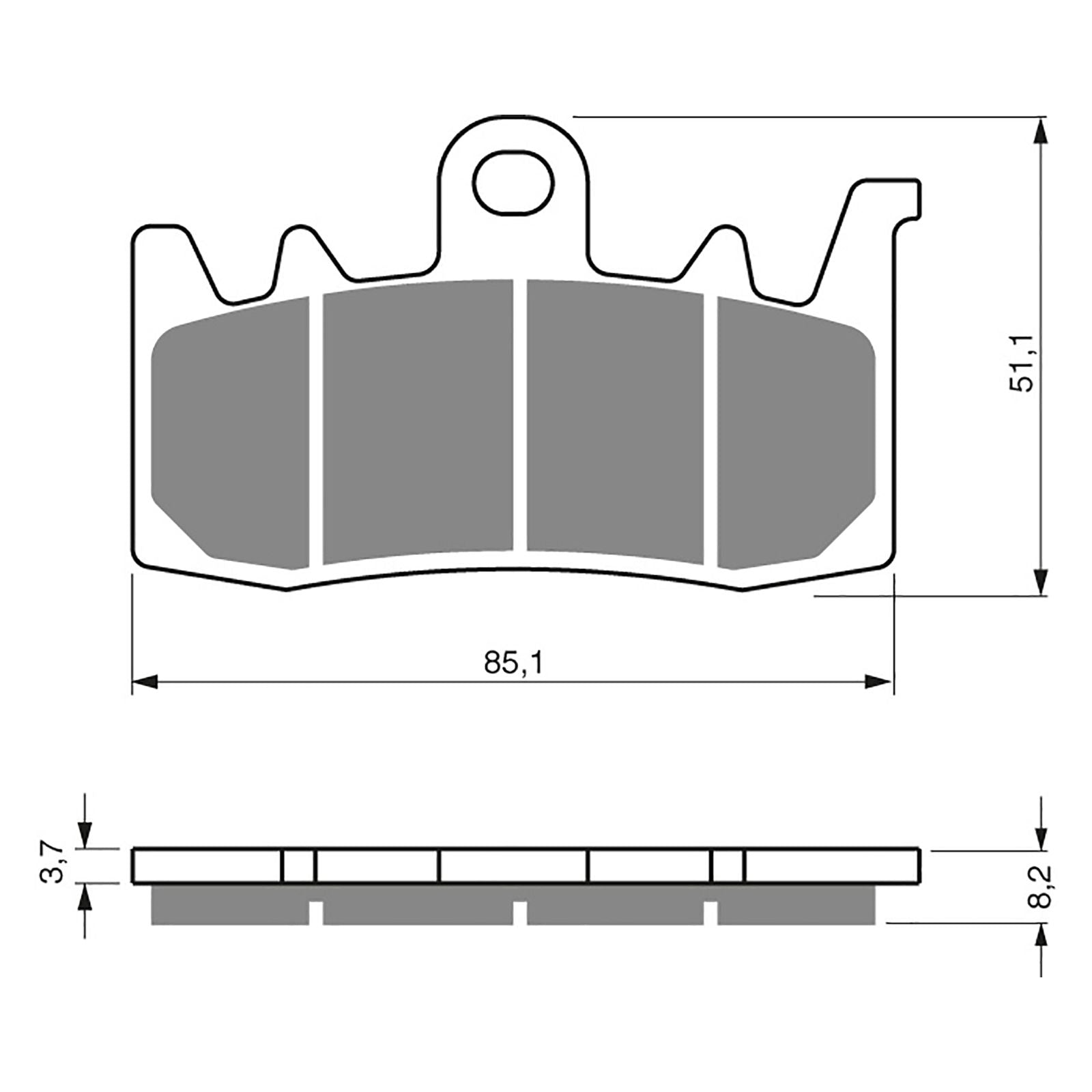 New GOLDFREN Brake Pad - S3 Sintered Sports (PBPH461) #GF328S3