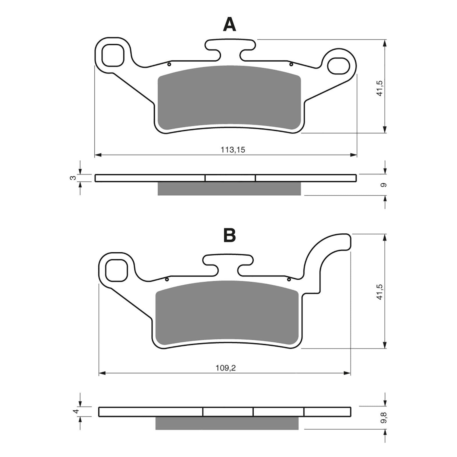 New GOLDFREN Brake Pad - S3 Sintered Sports #GF330S3