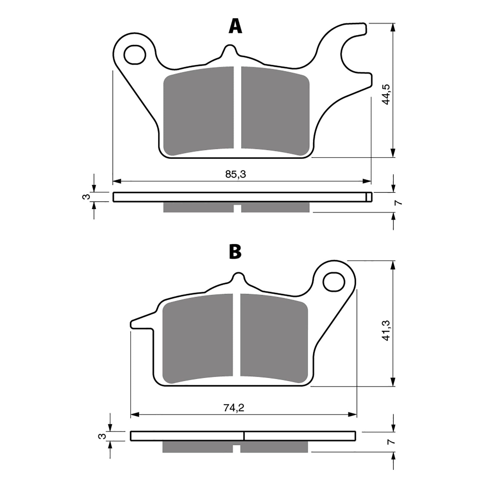 New GOLDFREN Brake Pad - S3 Sintered Sports #GF336S3