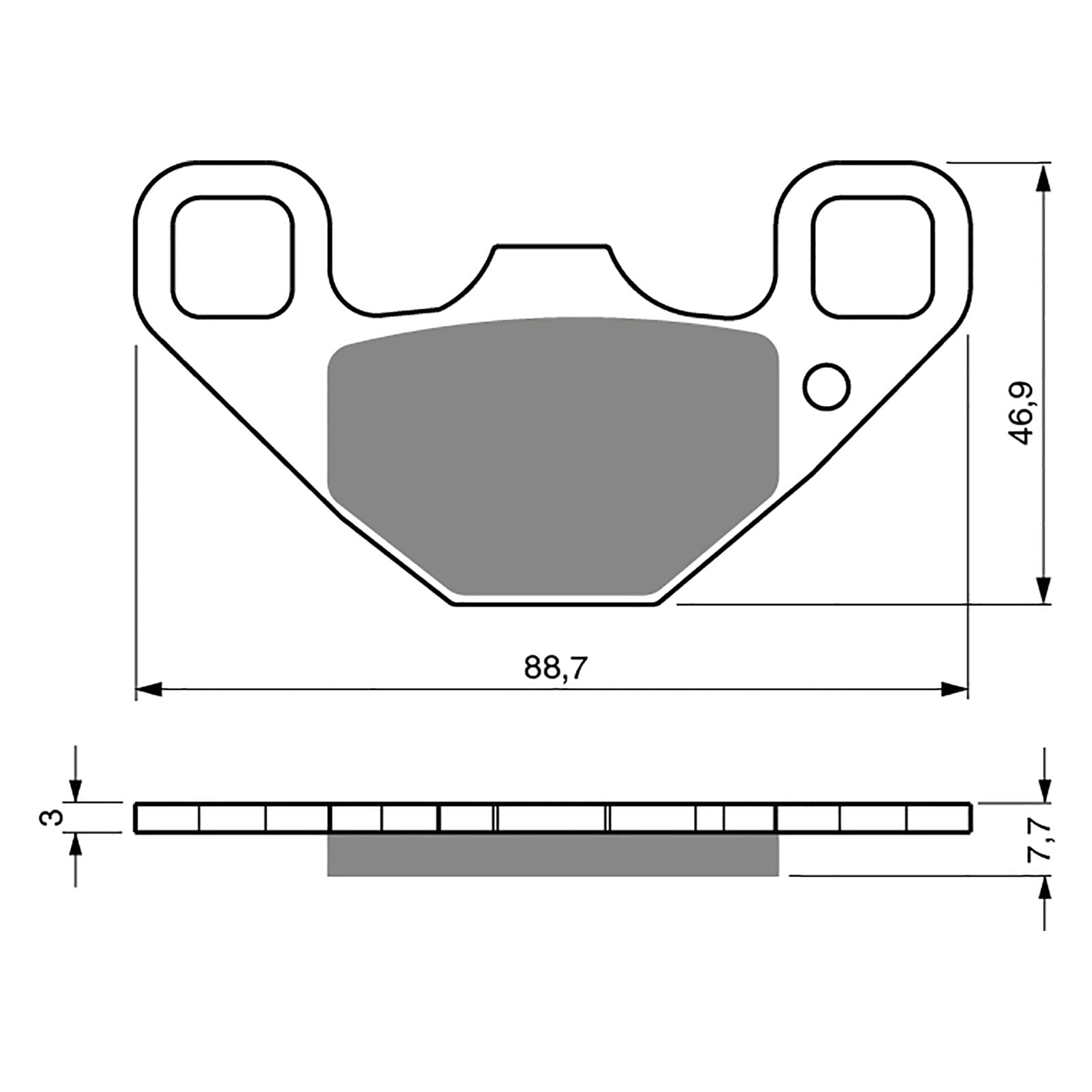 New GOLDFREN Brake Pad - K5 Off-Road Racing #GF337K5