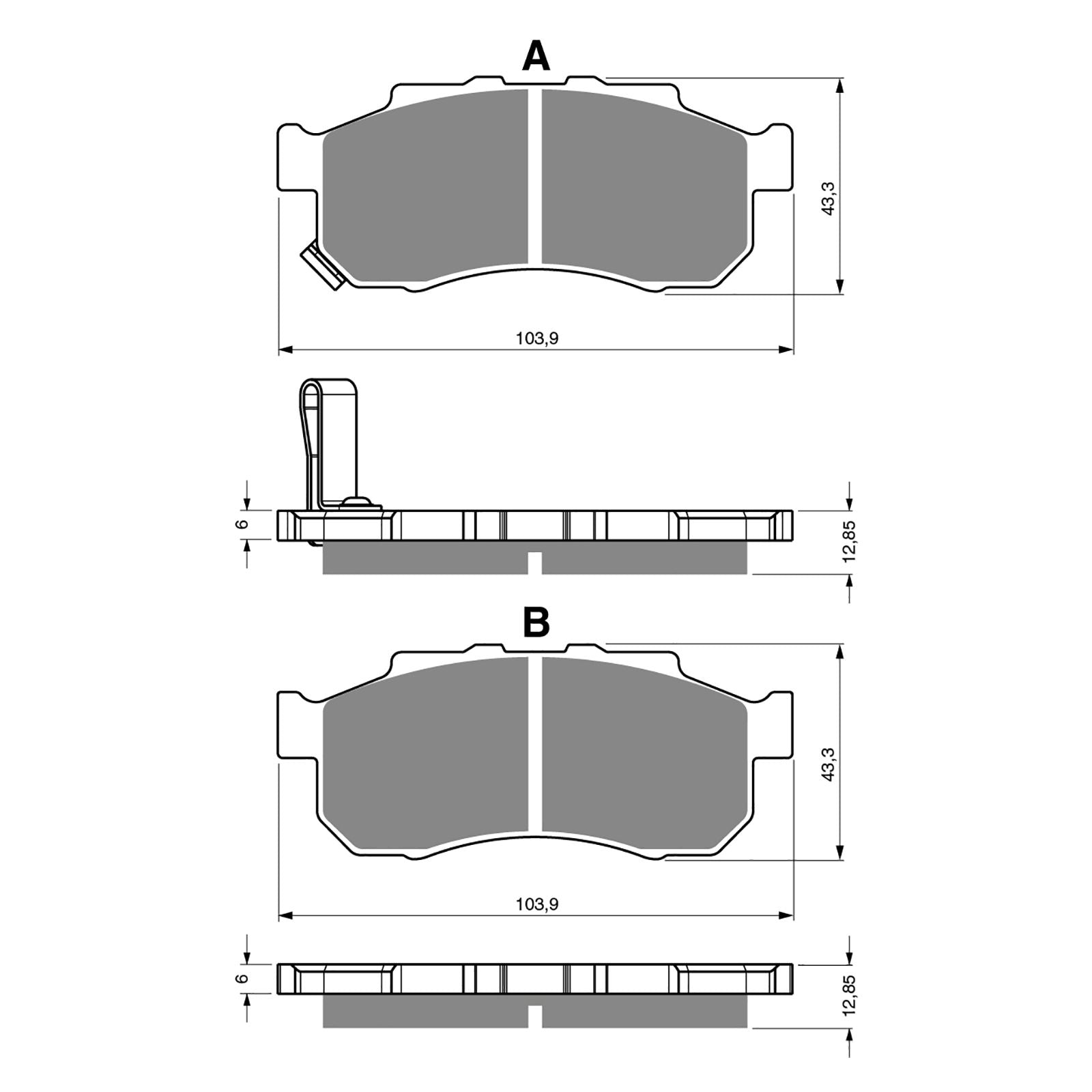 New GOLDFREN Brake Pad - K5 Off-Road Racing (PBPR411) #GF338K5