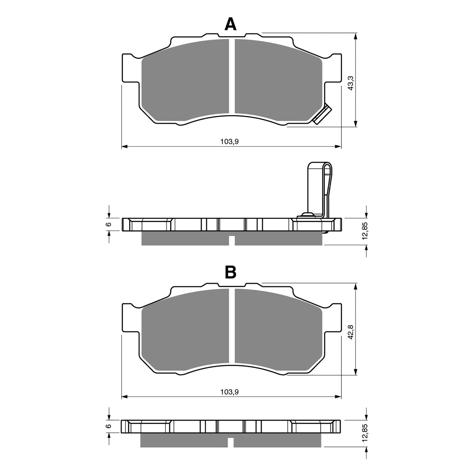 New GOLDFREN Brake Pad - K5 Off-Road Racing (PBPR410) #GF339K5