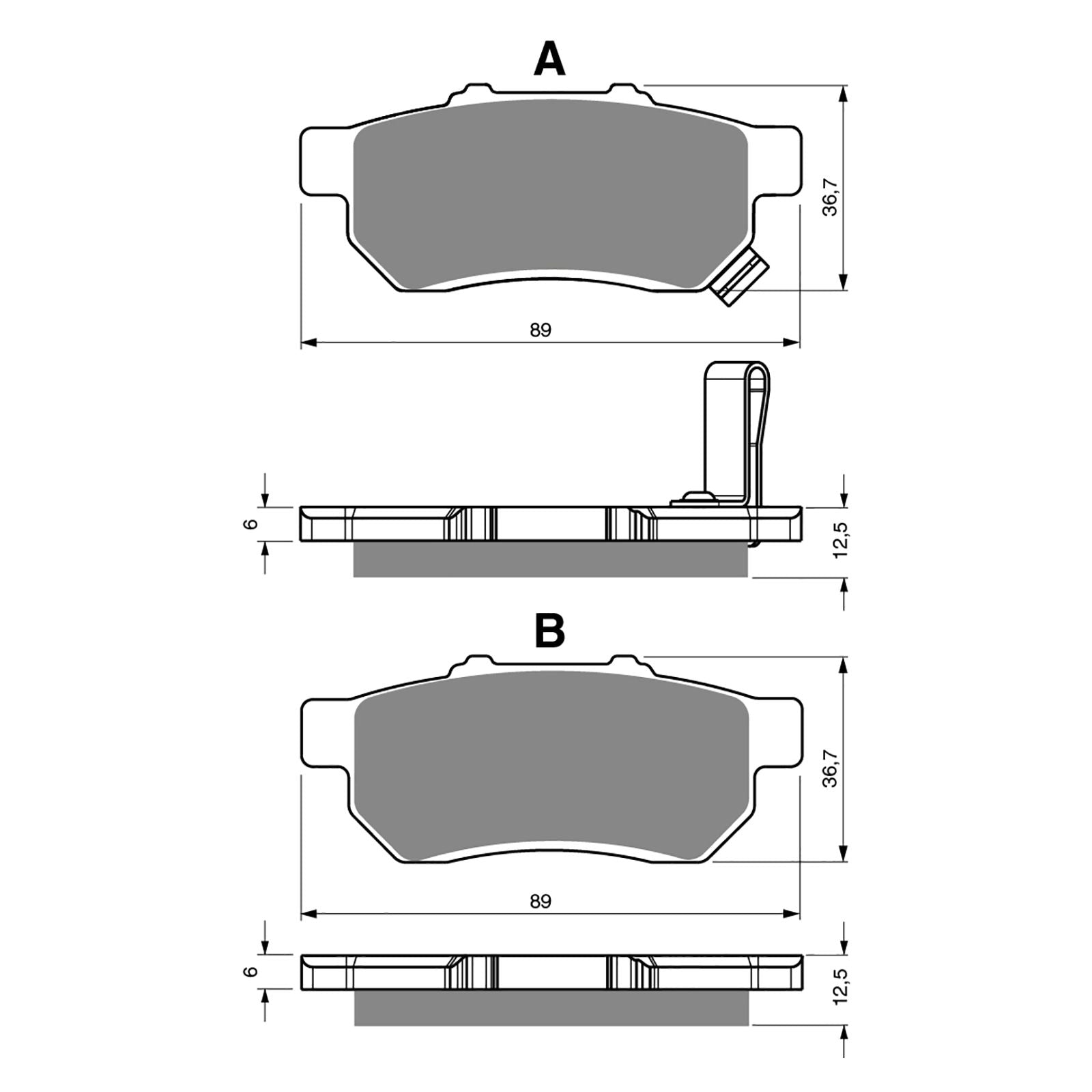 New GOLDFREN Brake Pad - K5 Off-Road Racing (PBPR412) #GF341K5