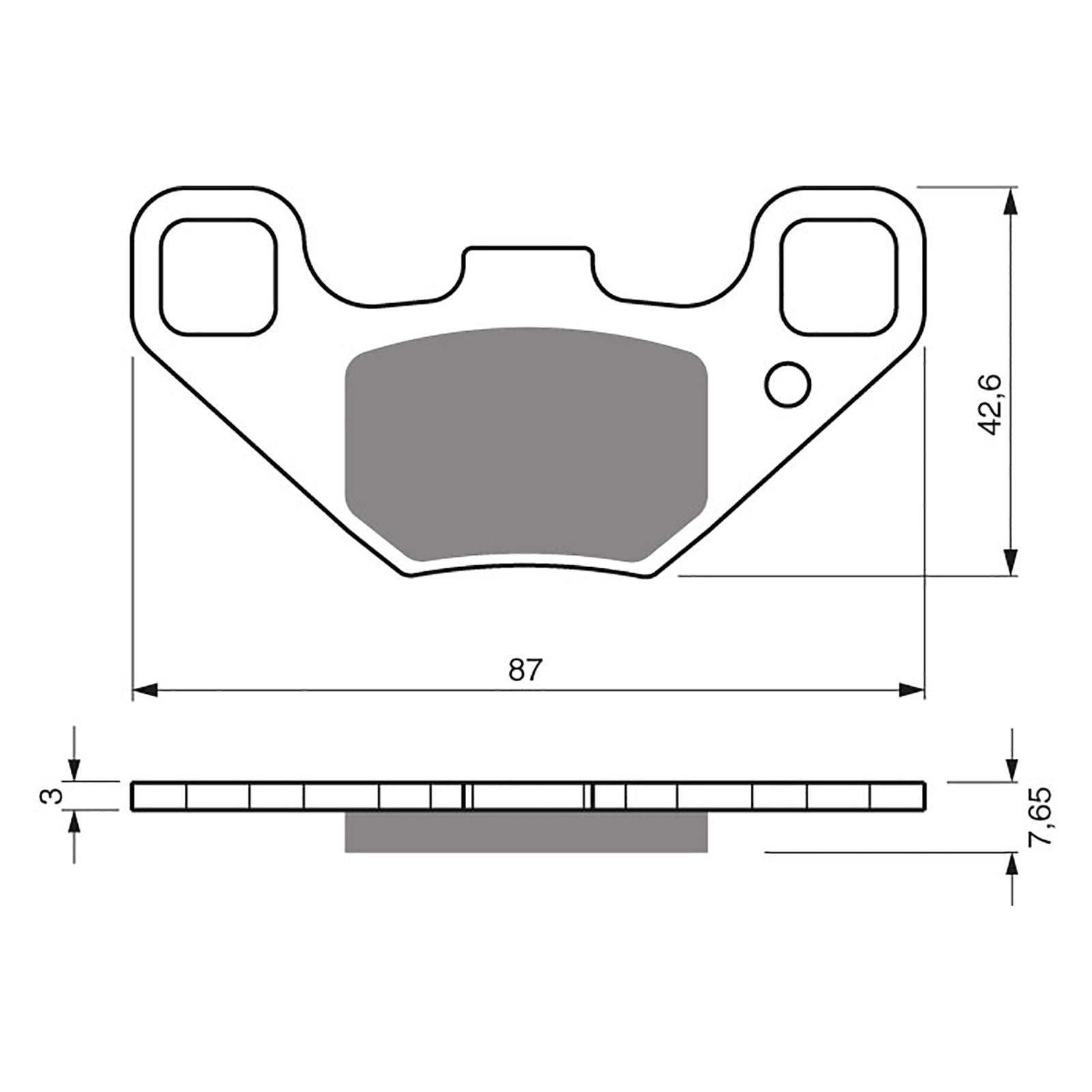 New GOLDFREN Brake Pad - K5 Off-Road Racing #GF342K5