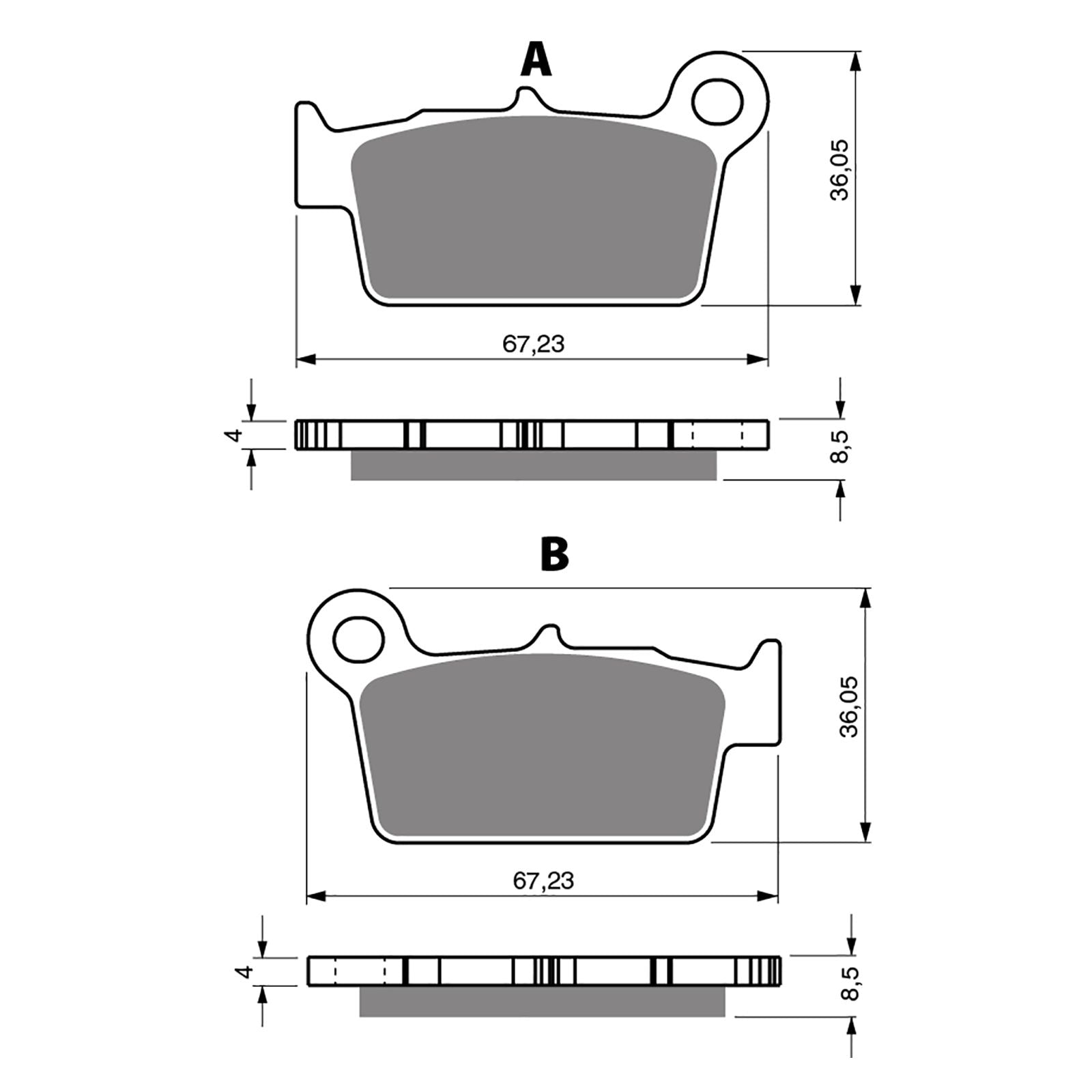 New GOLDFREN Brake Pad - K5 Off-Road Racing #GF346K5