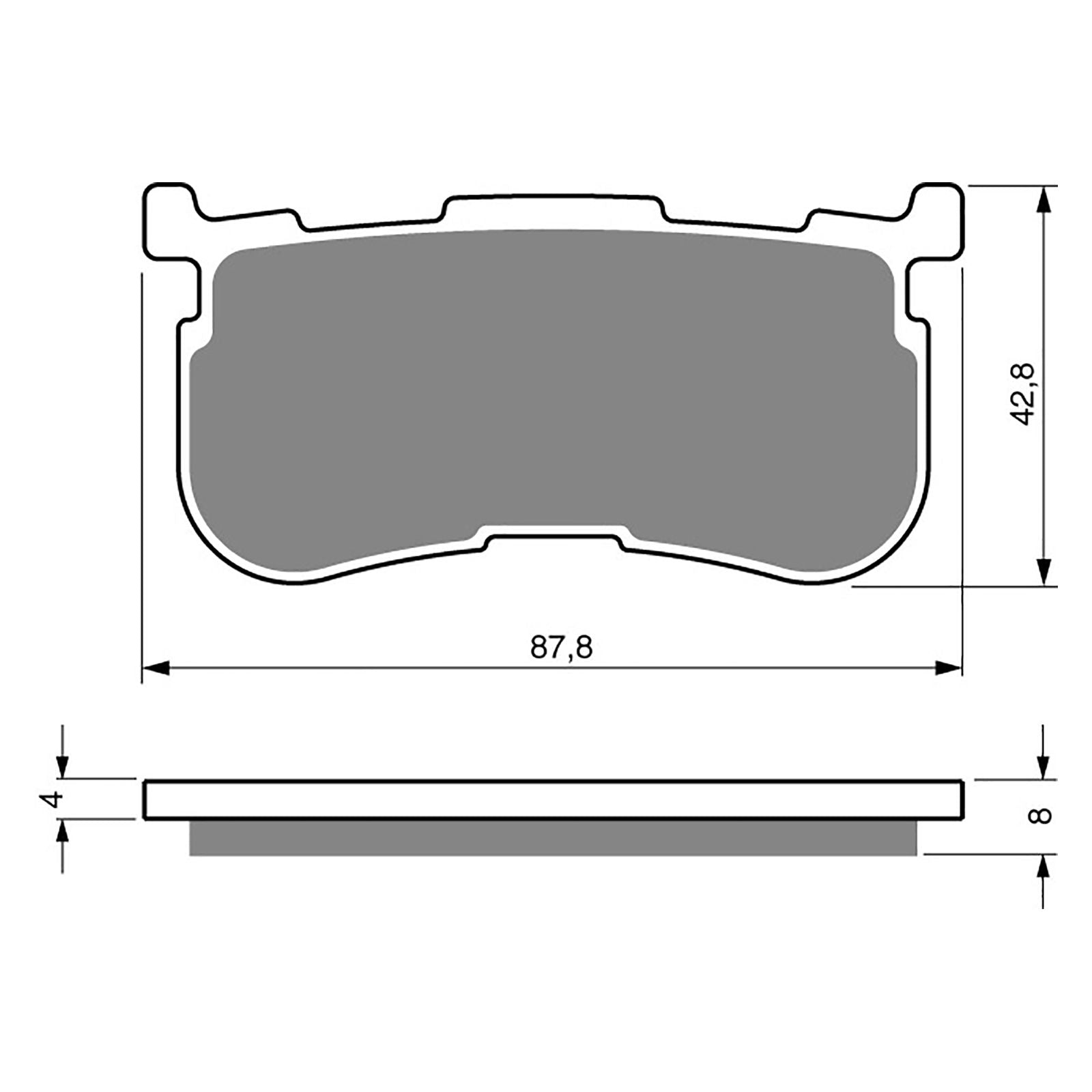 New GOLDFREN Brake Pad - S3 Sintered Sports (Pbp469) #GF353S3