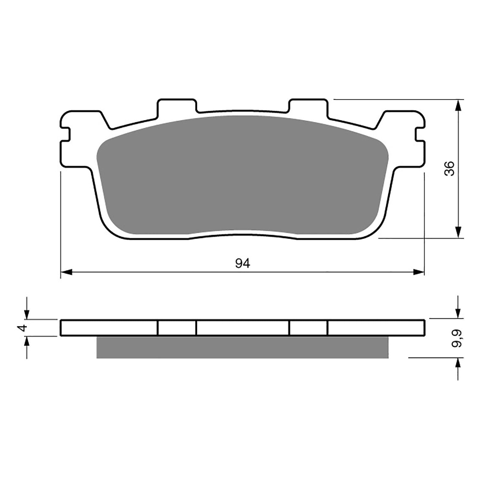 New GOLDFREN Brake Pad - S3 Sintered Sports (Pbp441) #GF355S3