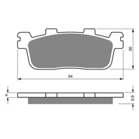 New GOLDFREN Brake Pad - S3 Sintered Sports (Pbp441) #GF355S3