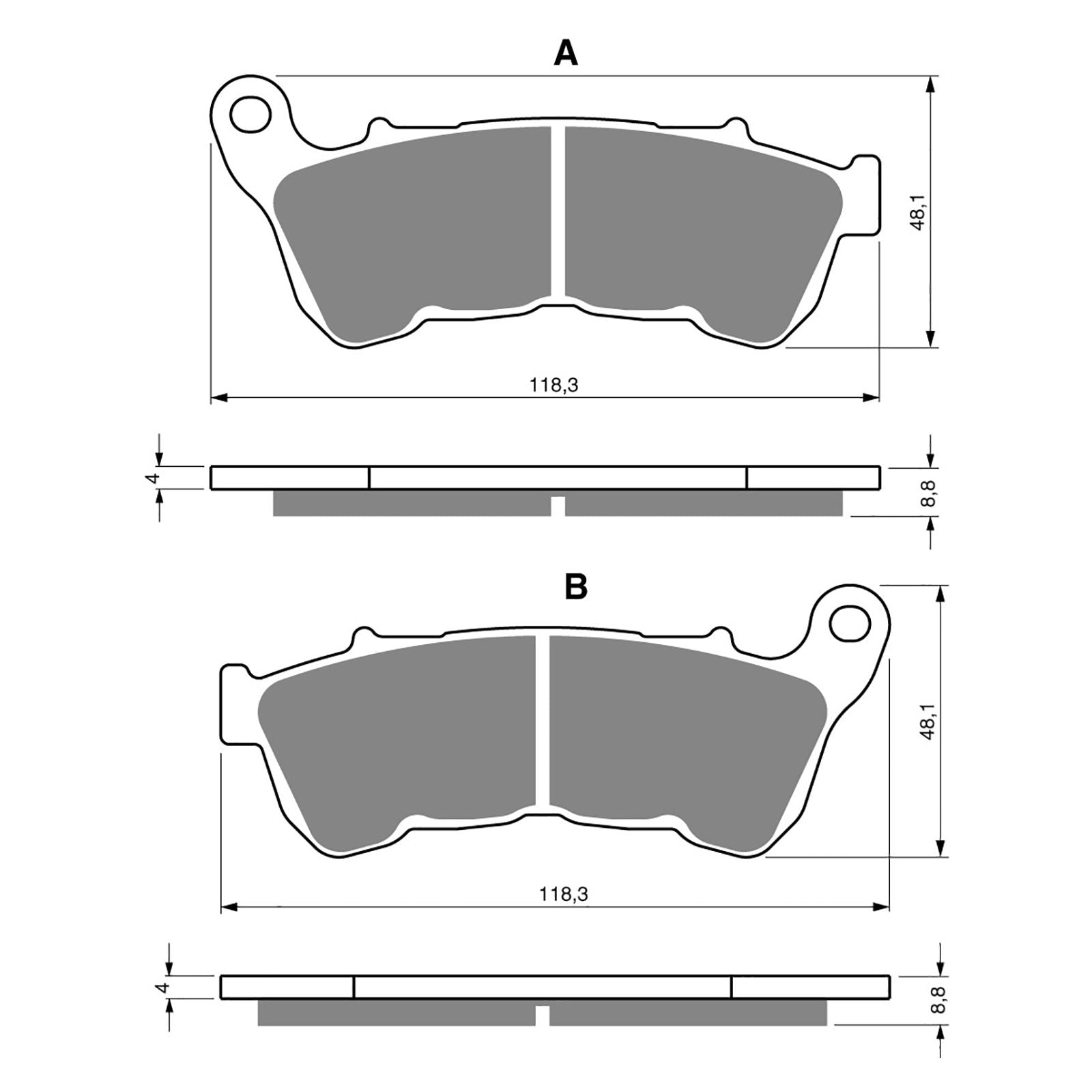 New GOLDFREN Brake Pad - S3 Sintered Sports (Pbp468) #GF359S3