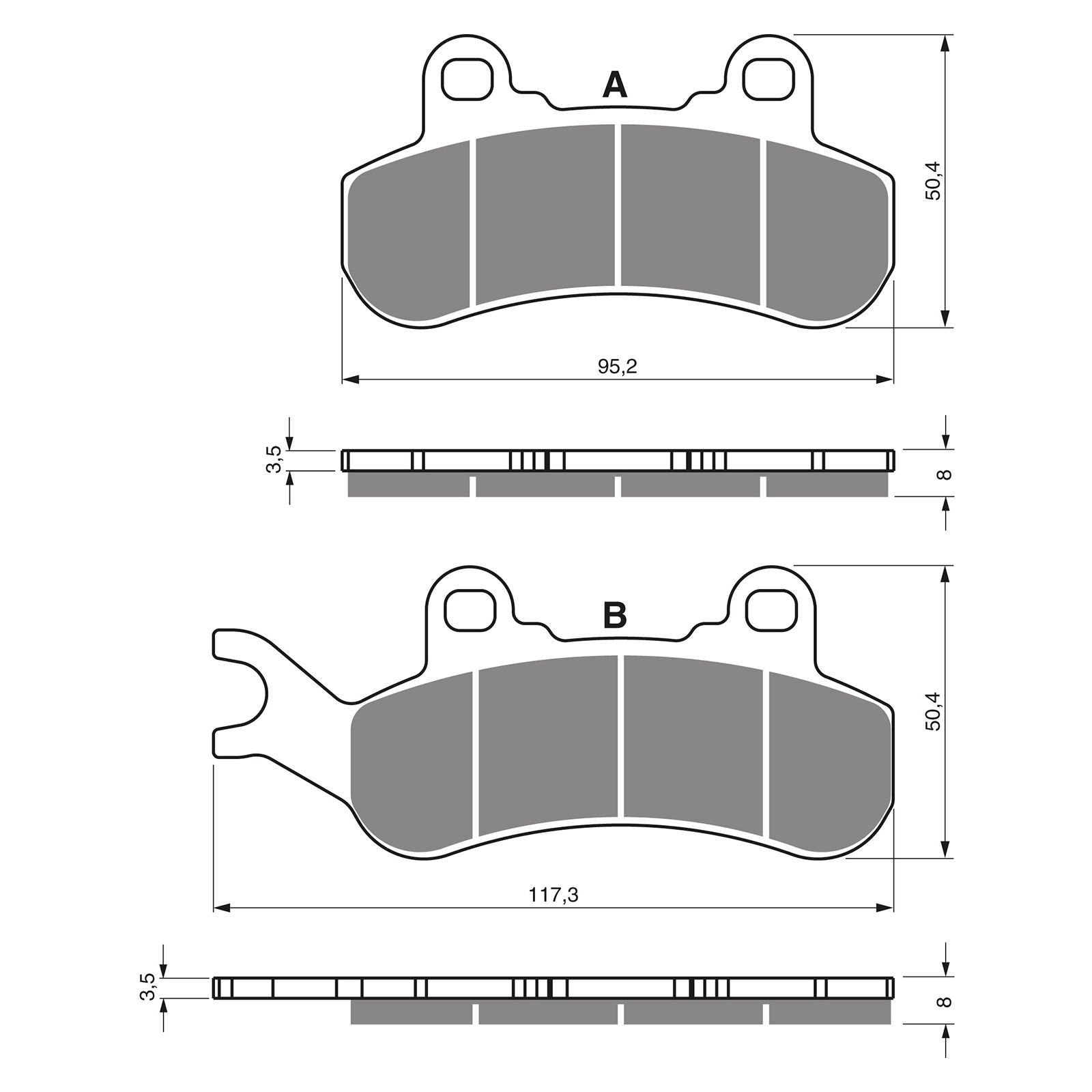 New GOLDFREN Brake Pad - K5 Off-Road Racing (PBPR508) #GF376K5