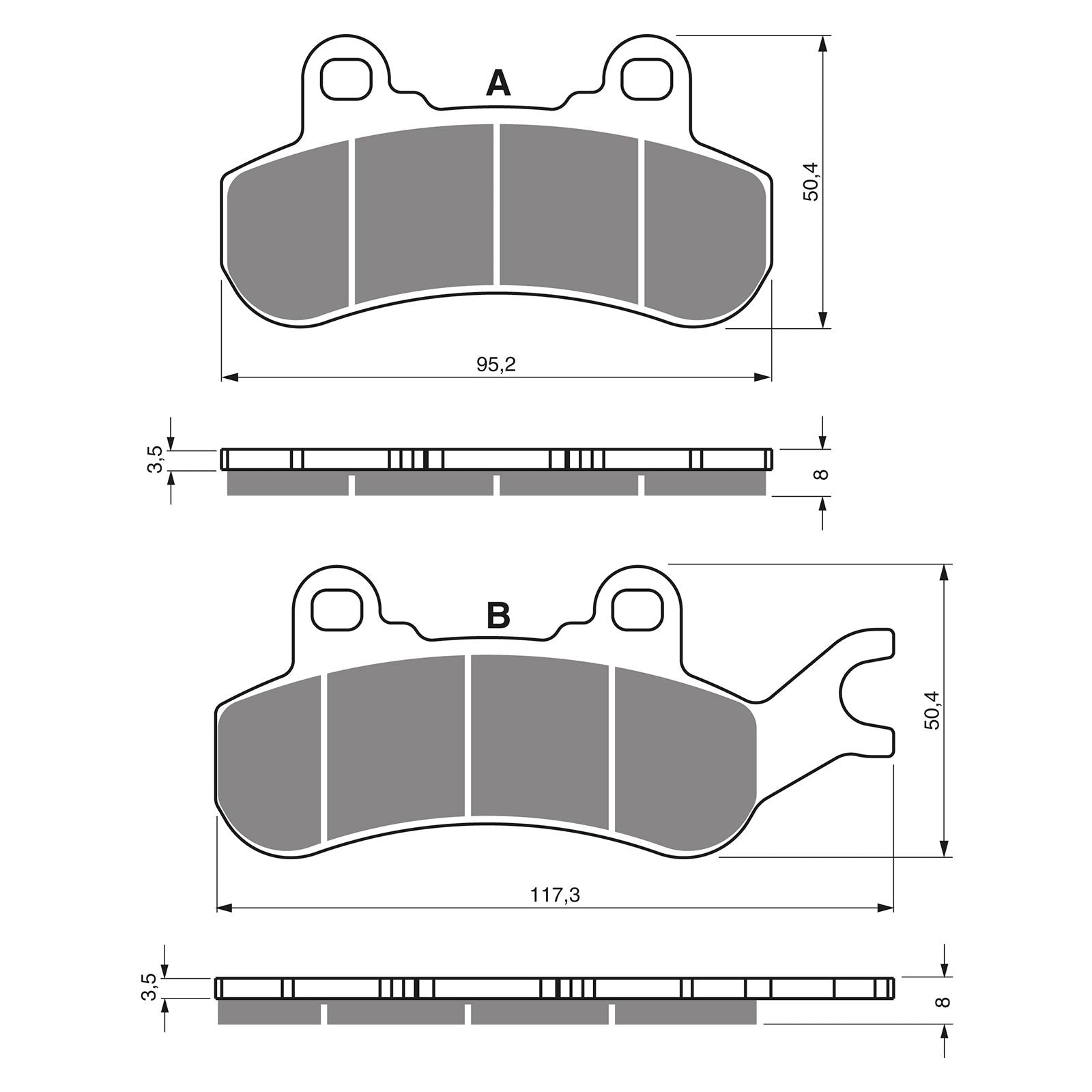 New GOLDFREN Brake Pad - K5 Off-Road Racing (PBPR507) #GF378K5