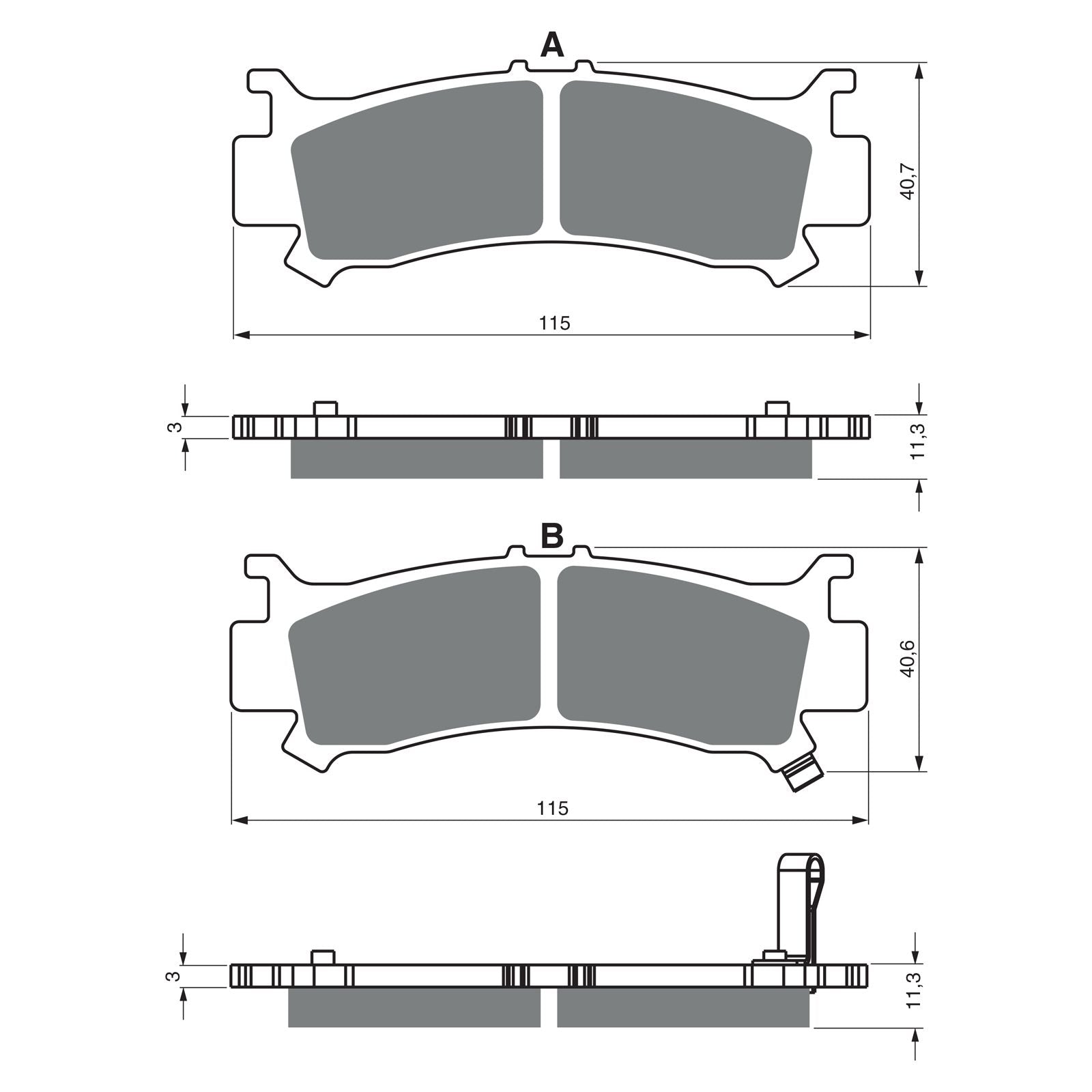 New GOLDFREN Brake Pad - K5 Off-Road Racing (PBPR522) #GF383K5