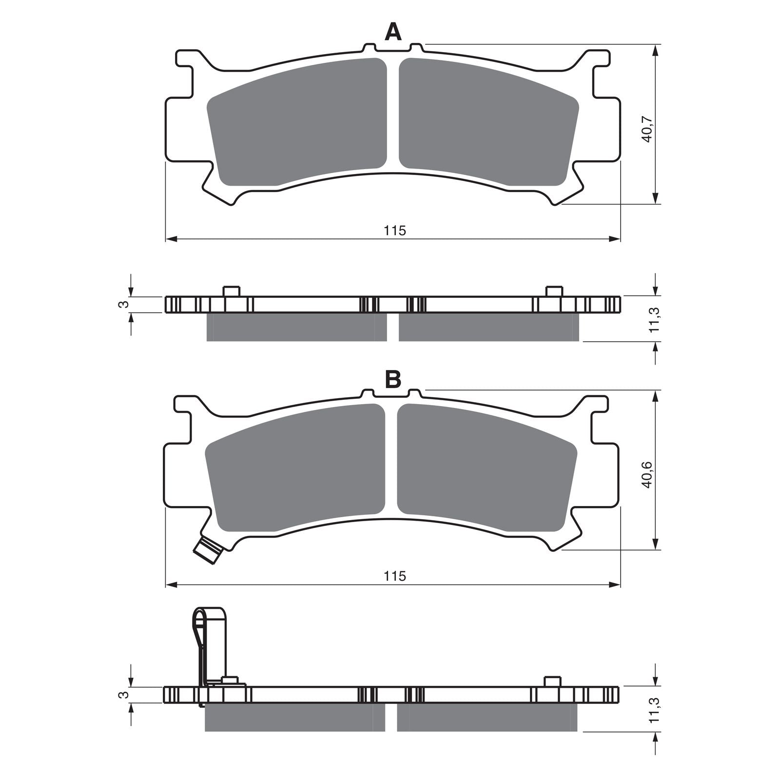 New GOLDFREN Brake Pad - K5 Off-Road Racing (PBPR523) #GF384K5