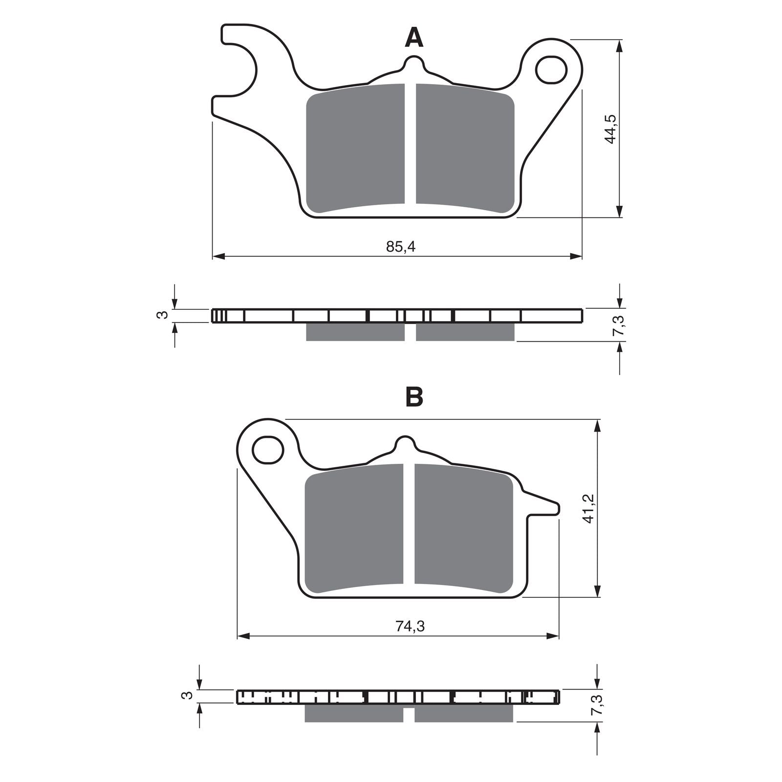 New GOLDFREN Brake Pad - S3 Sintered Sports #GF387S3