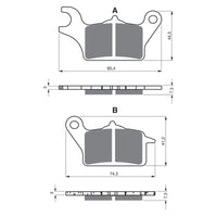 New GOLDFREN Brake Pad - S3 Sintered Sports #GF387S3