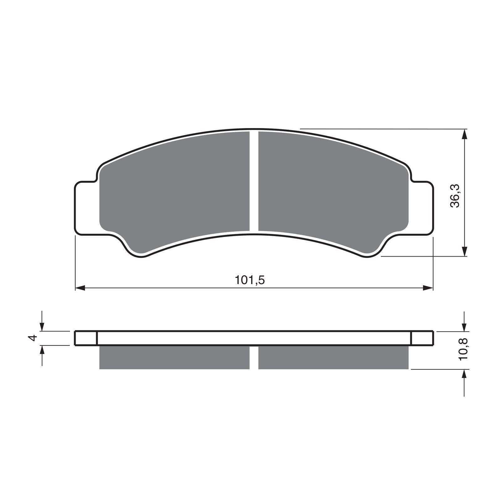 New GOLDFREN Brake Pad - K5 Off-Road Racing #GF389K5