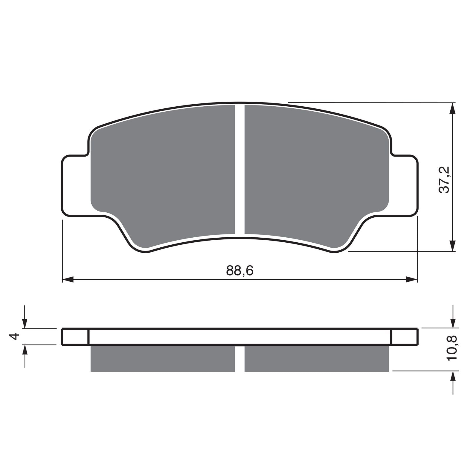 New GOLDFREN Brake Pad - K5 Off-Road Racing (PBPR583) #GF390K5