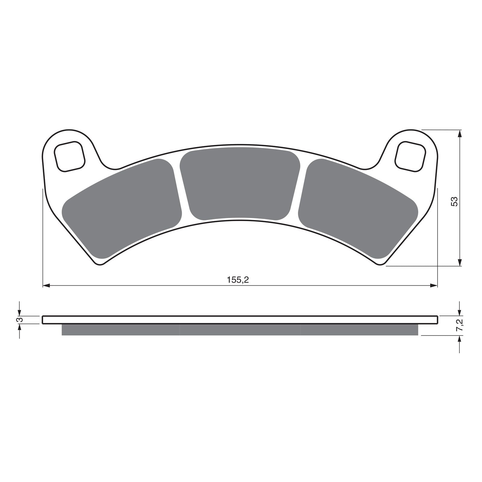 New GOLDFREN Brake Pad - K5 Off-Road Racing #GF391K5