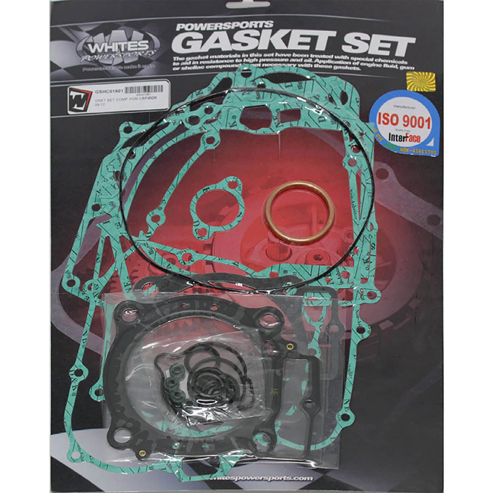 New WHITES Engine Complete Gasket Set For Honda CRF450R 2009-2016 #GSHC01601