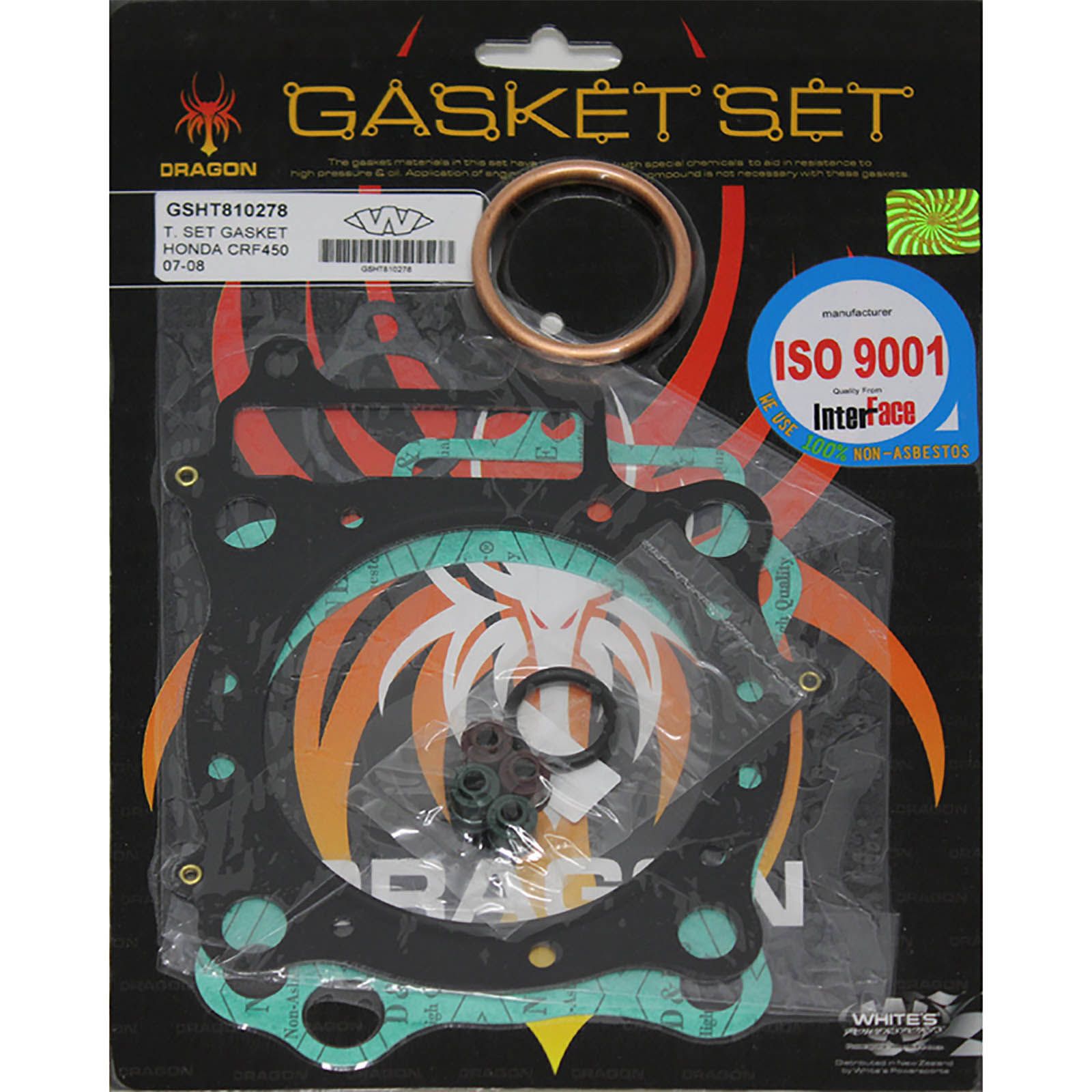New WHITES Engine Top End Gasket Set For Honda CRF450R 2007-2008 #GSHT810278