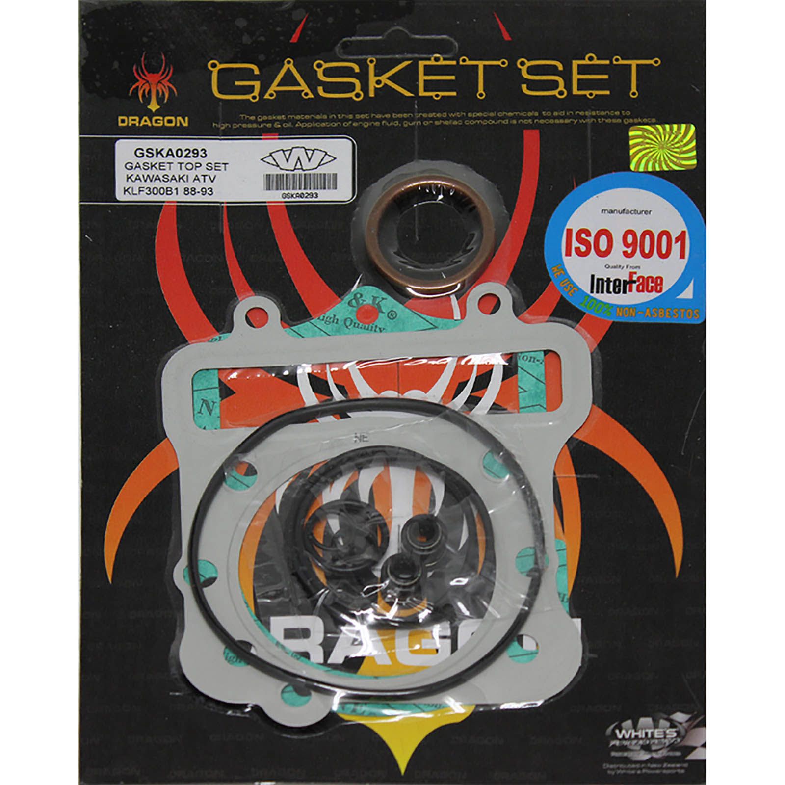 New WHITES Engine Top End Gasket Set For Kawasaki KLF300B/C 1988-2005 #GSKA0293