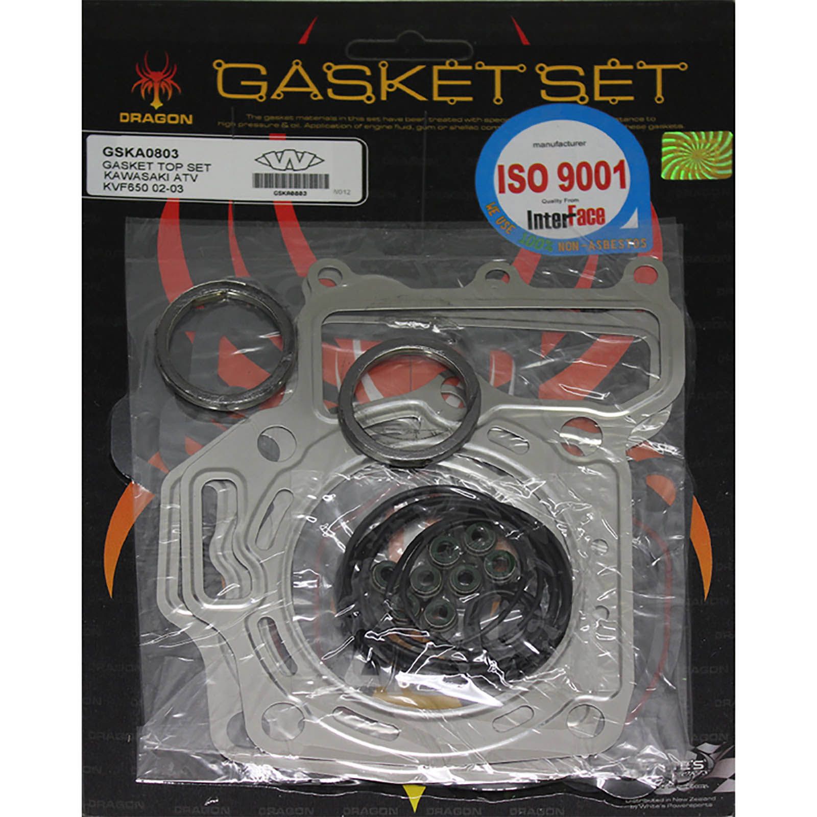 WHITES Engine Top End Gasket Set For Kawasaki KVF650 Prairie 2002-2009 #GSKA0803