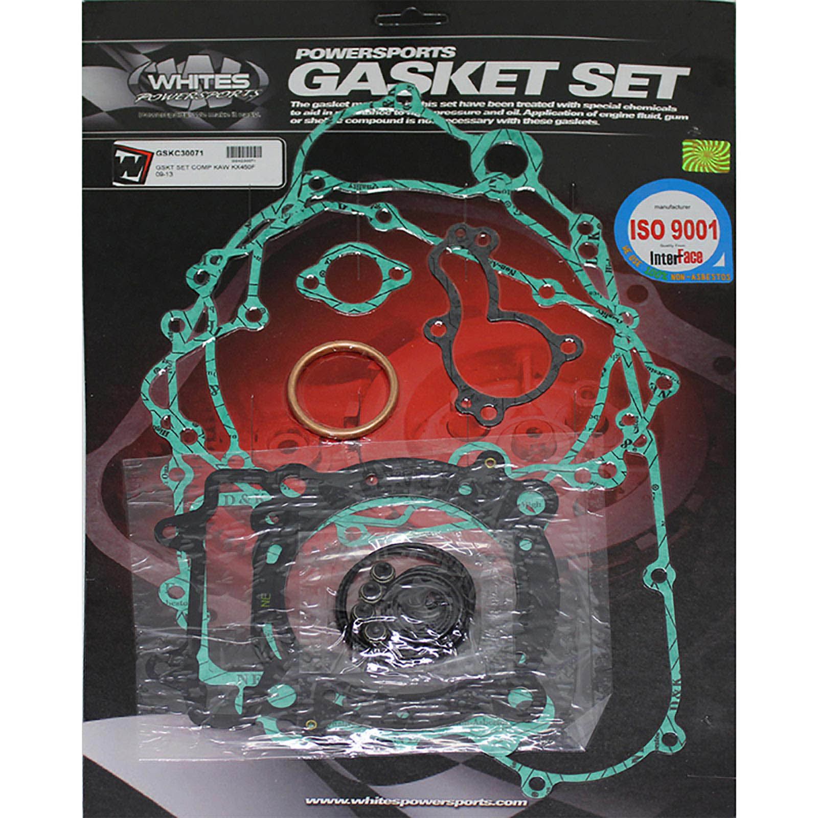 New WHITES Engine Complete Gasket Set For Kawasaki KX450F 2009-2015 #GSKC30071