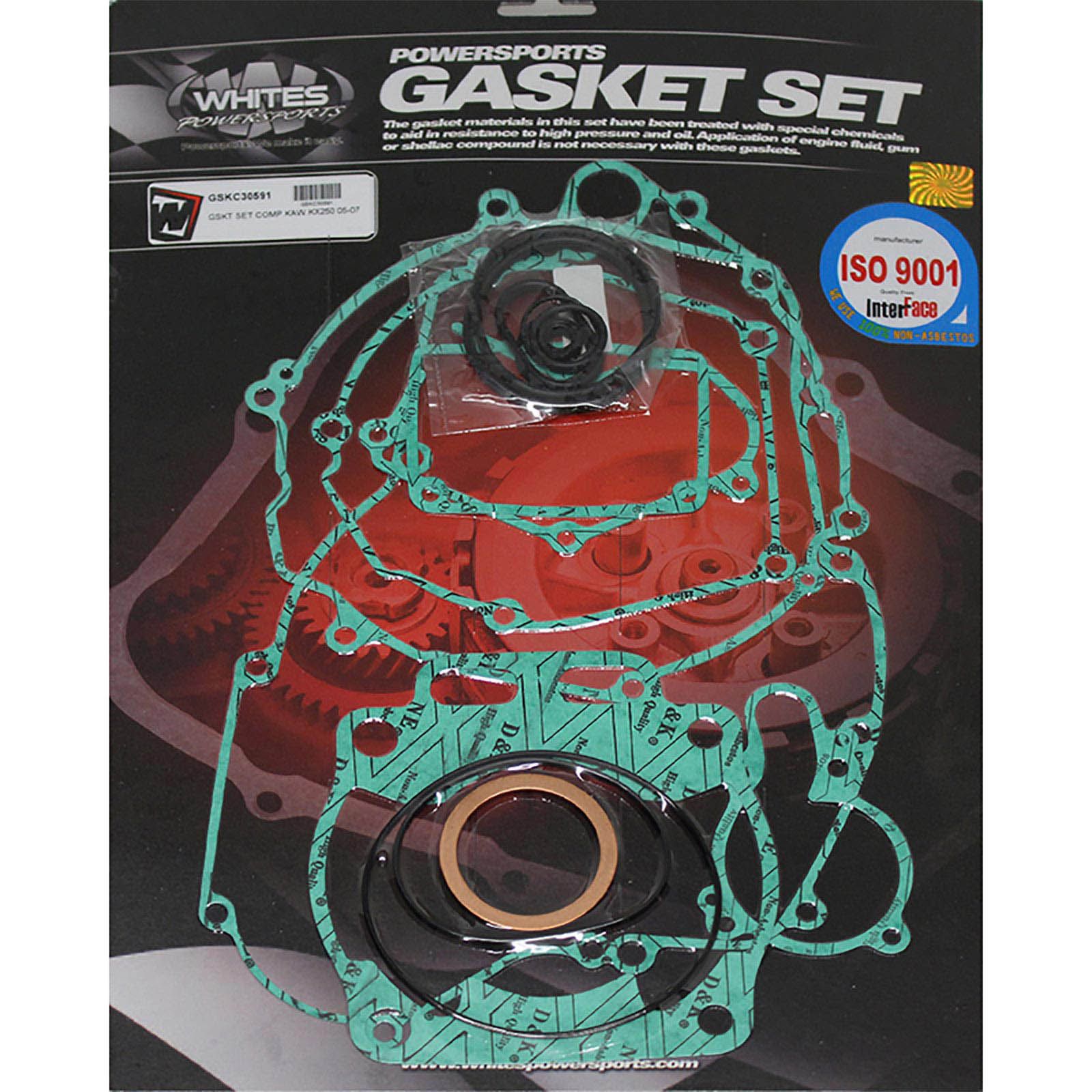 New WHITES Engine Complete Gasket Set For Kawasaki KX250 2005-2007 #GSKC30591