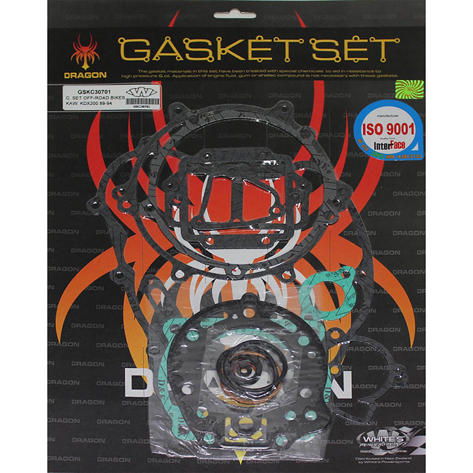 New WHITES Engine Complete Gasket Set For Kawasaki KDX200 1989-1994 #GSKC30701