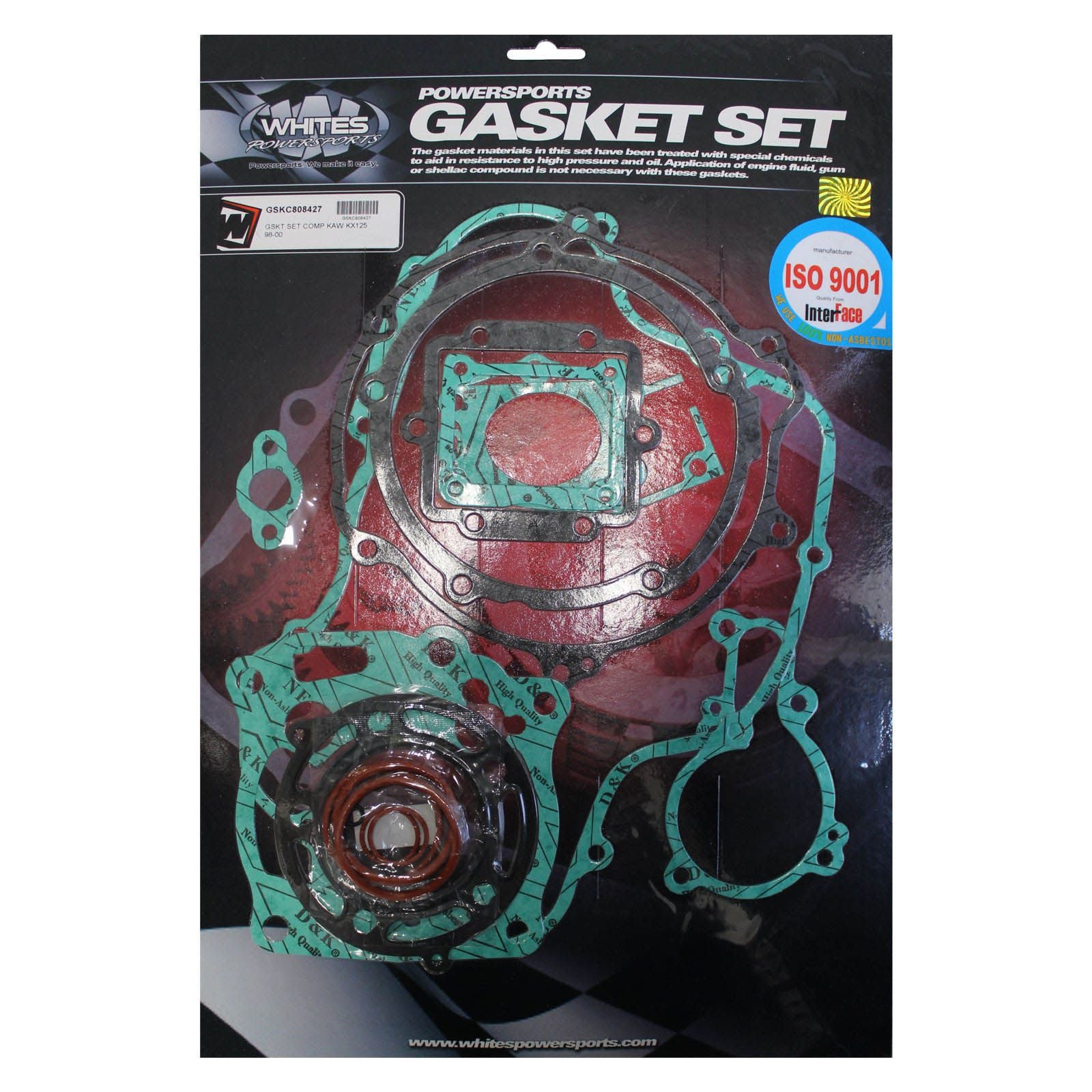 New WHITES Engine Complete Gasket Set For Kawasaki KX125 1998-2000 #GSKC808427