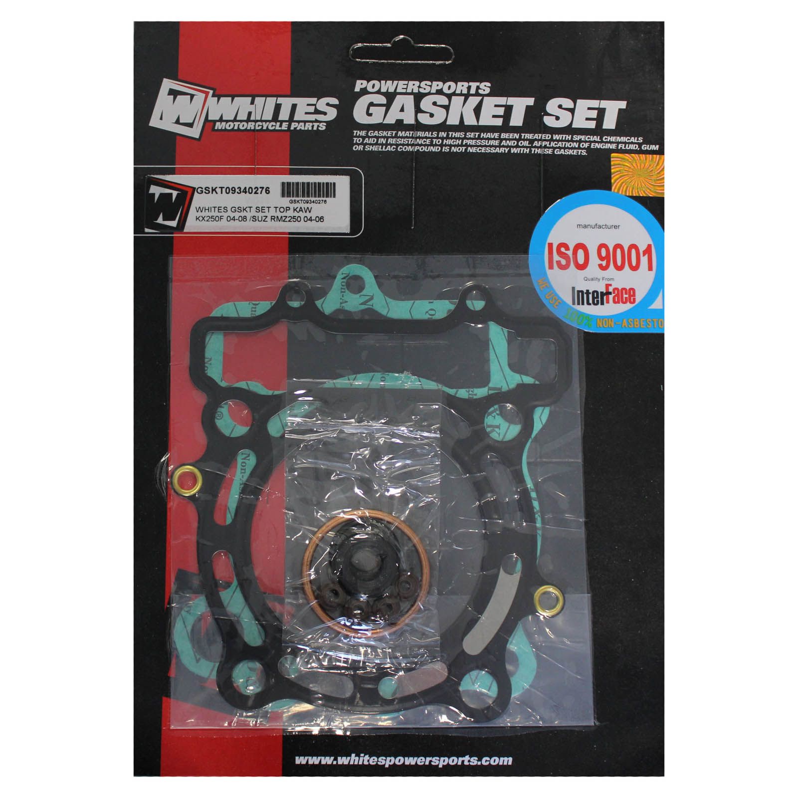 WHITES Engine Top End Gasket Set For Kawasaki KX250F/Suzuki RMZ250 2004-2006