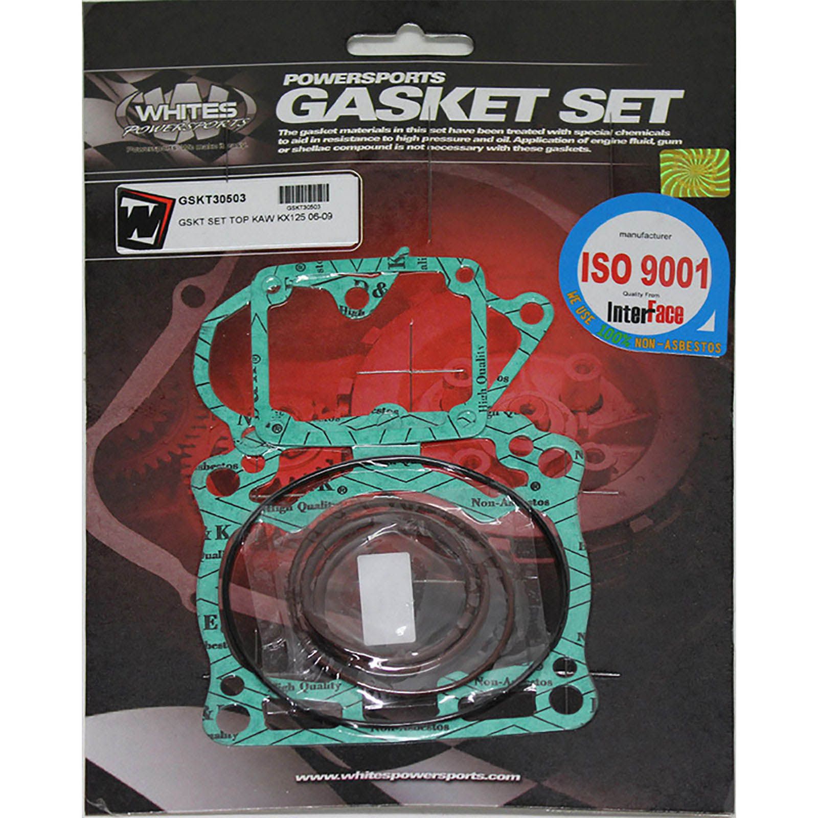 New WHITES Engine Top End Gasket Set For Kawasaki KX125 2006-2009 #GSKT30503