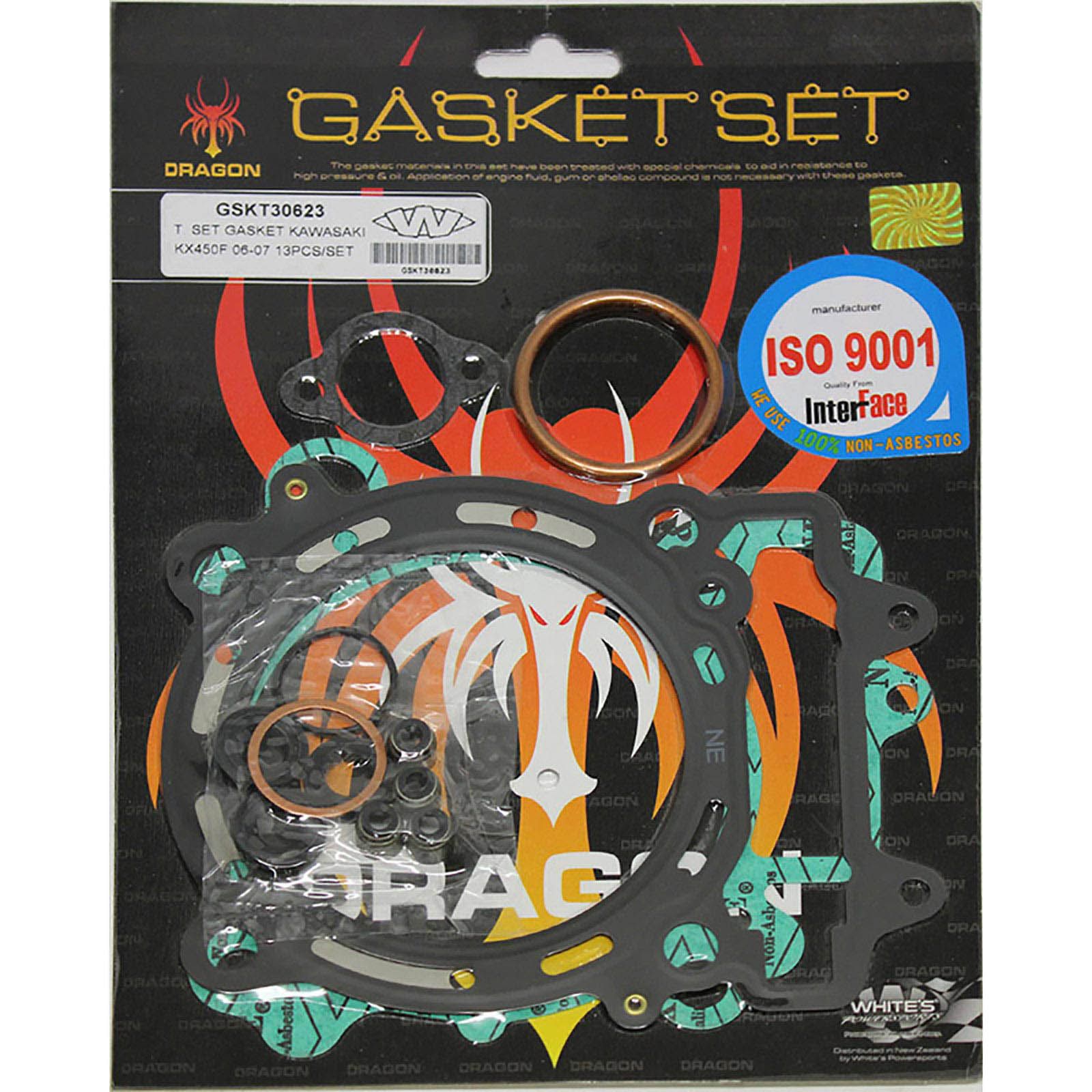 New WHITES Engine Top End Gasket Set For Kawasaki KX450F 2006-2008 #GSKT30623