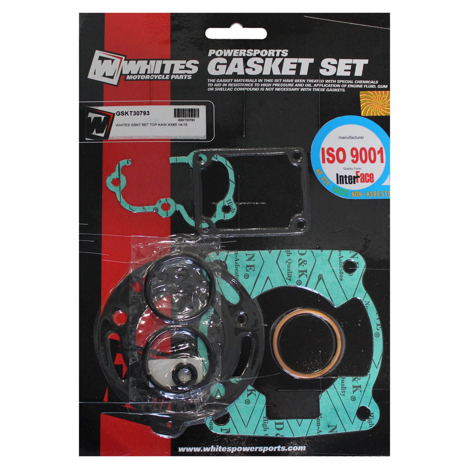 New WHITES Engine Top End Gasket Set For Kawasaki KX85 2014-2015 #GSKT30793