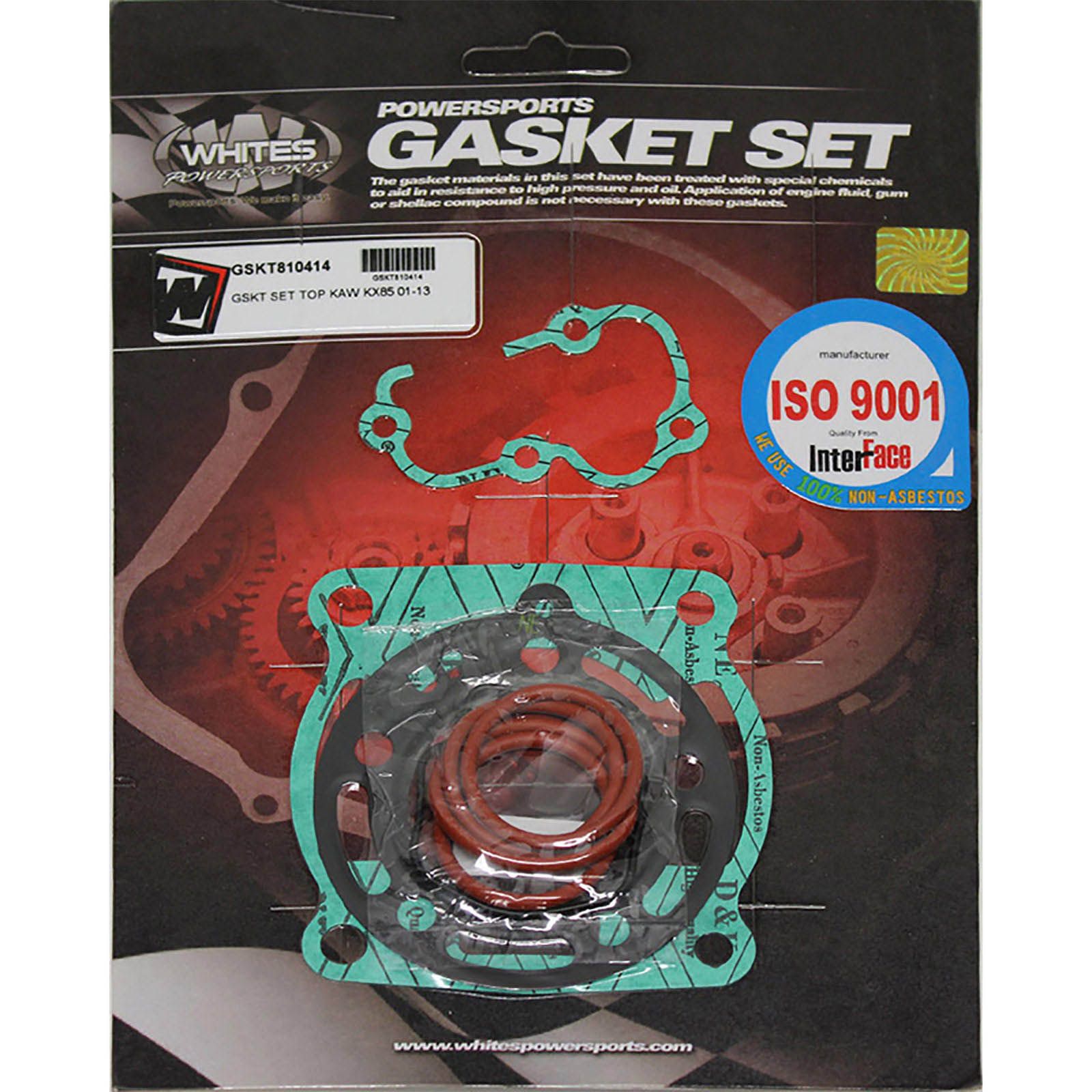 New WHITES Engine Top End Gasket Set For Kawasaki KX85 2001-2013 #GSKT810414