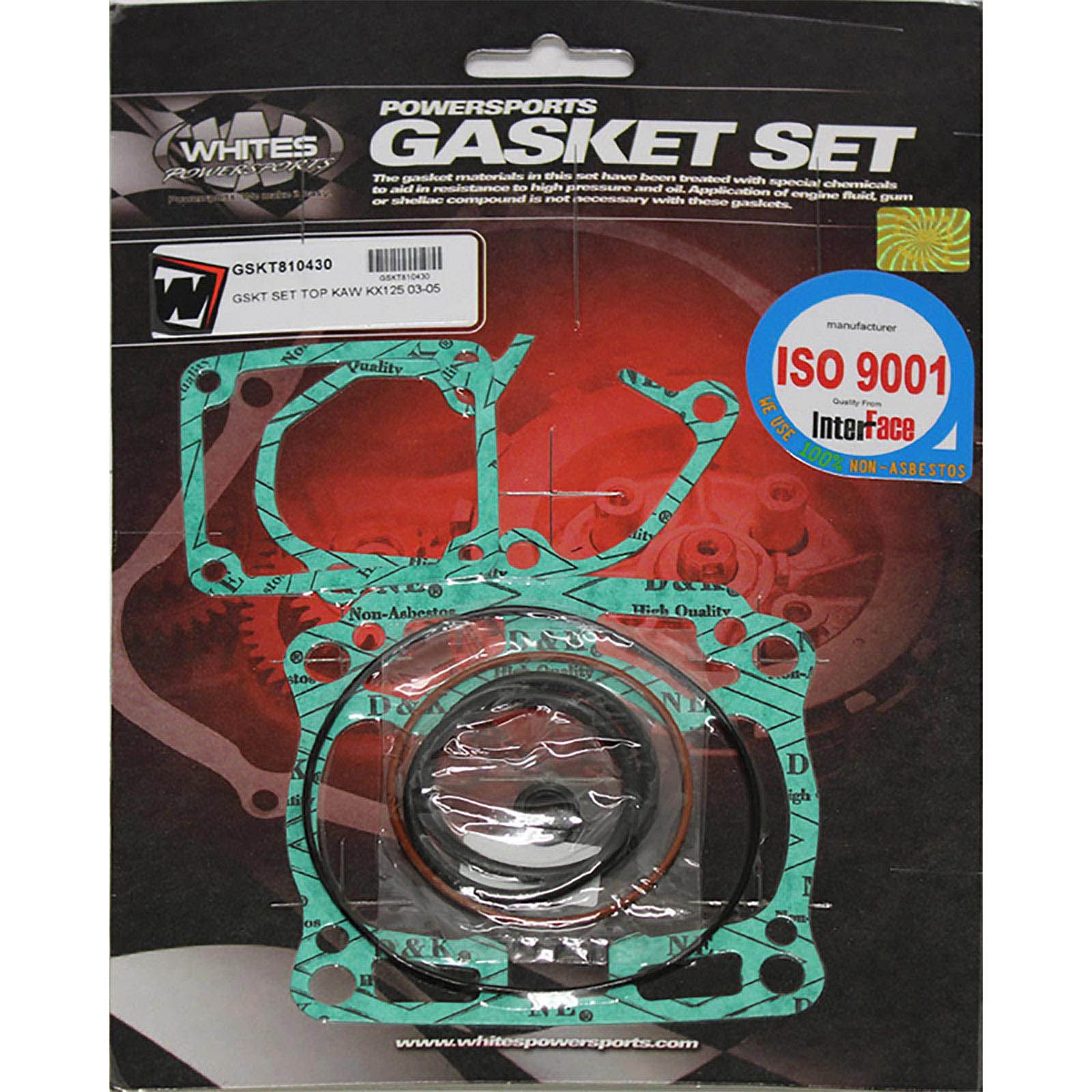 New WHITES Engine Top End Gasket Set For Kawasaki KX125 2003-2005 #GSKT810430