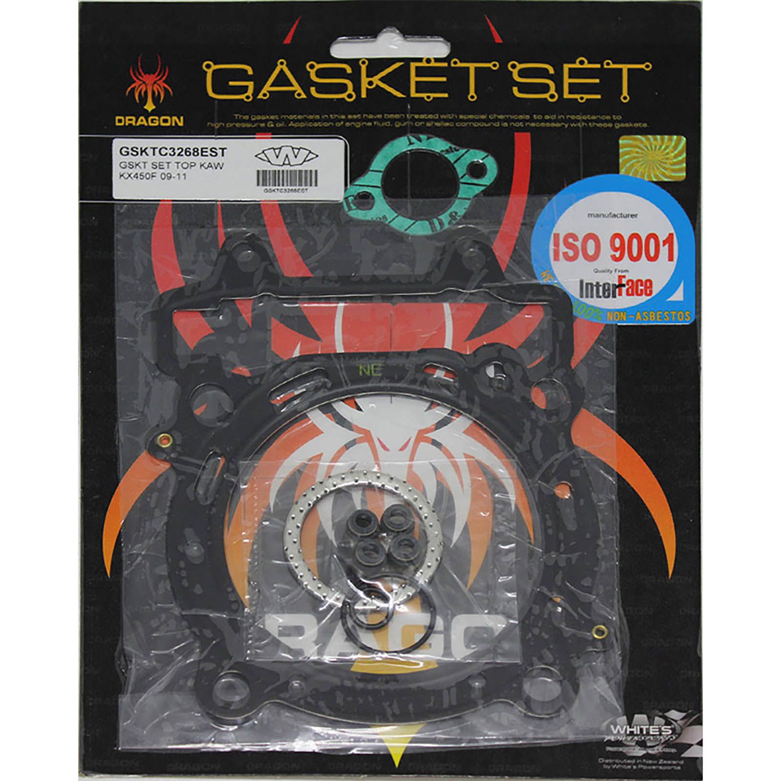 New WHITES Engine Top End Gasket Set For Kawasaki KX450F 2009-2014 #GSKTC3268EST
