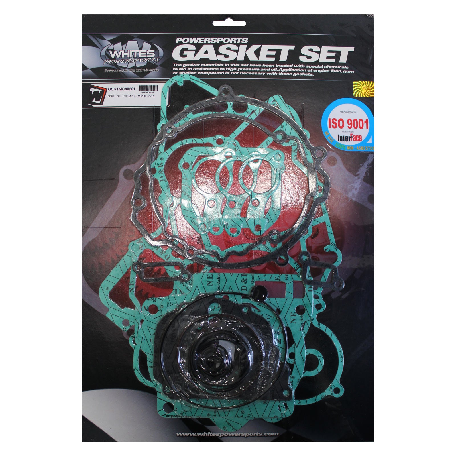 New WHITES Complete Gasket Set For KTM 200 2003-2015 #GSKTMC80261 | Australian Moto Spares
