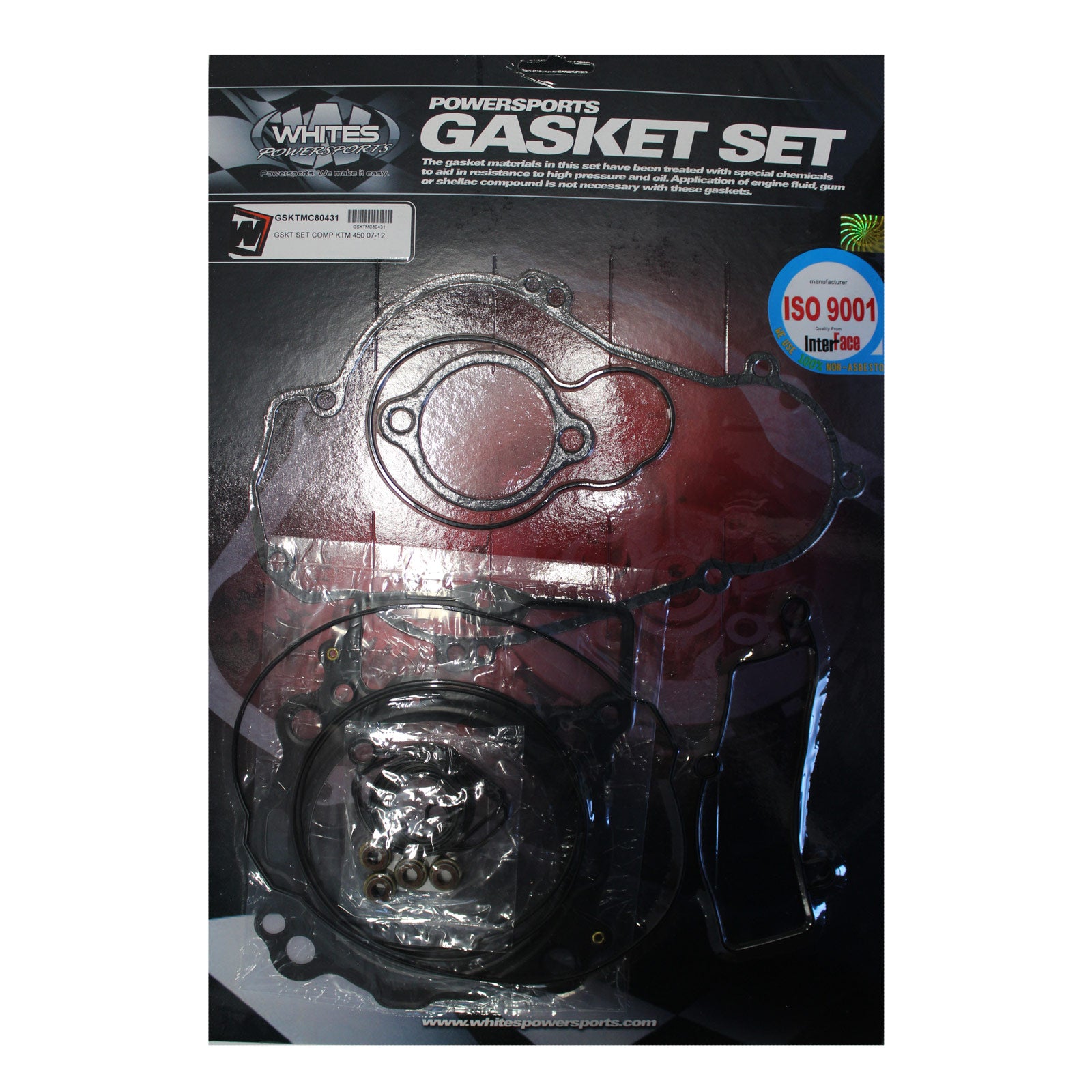 New WHITES Complete Gasket Set For KTM 450 2007-2012 #GSKTMC80431 | Australian Moto Spares